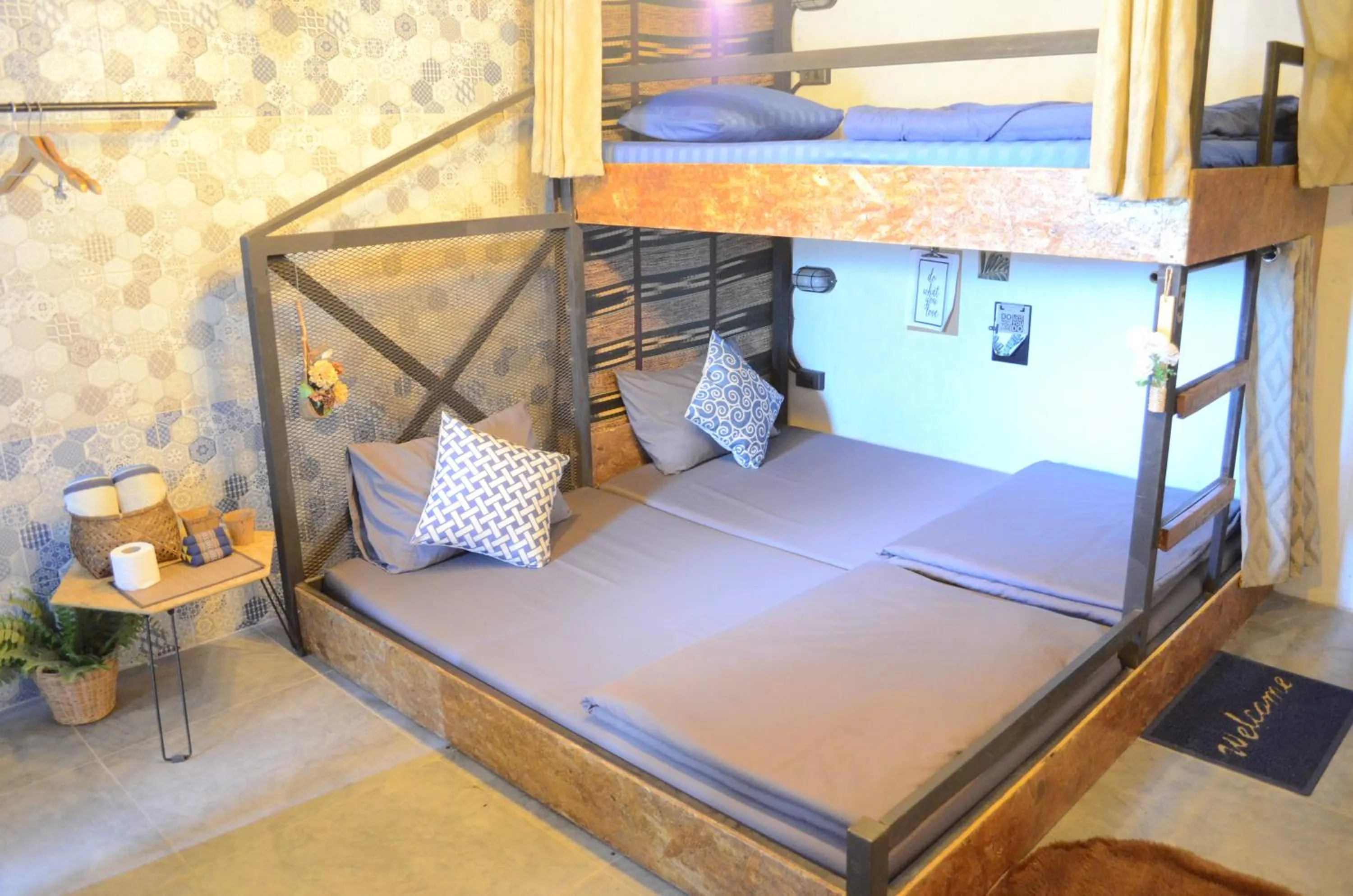 Bed in Dawnthaya Ayutthaya Art House บ้านดอนธยๅ อยุธยา