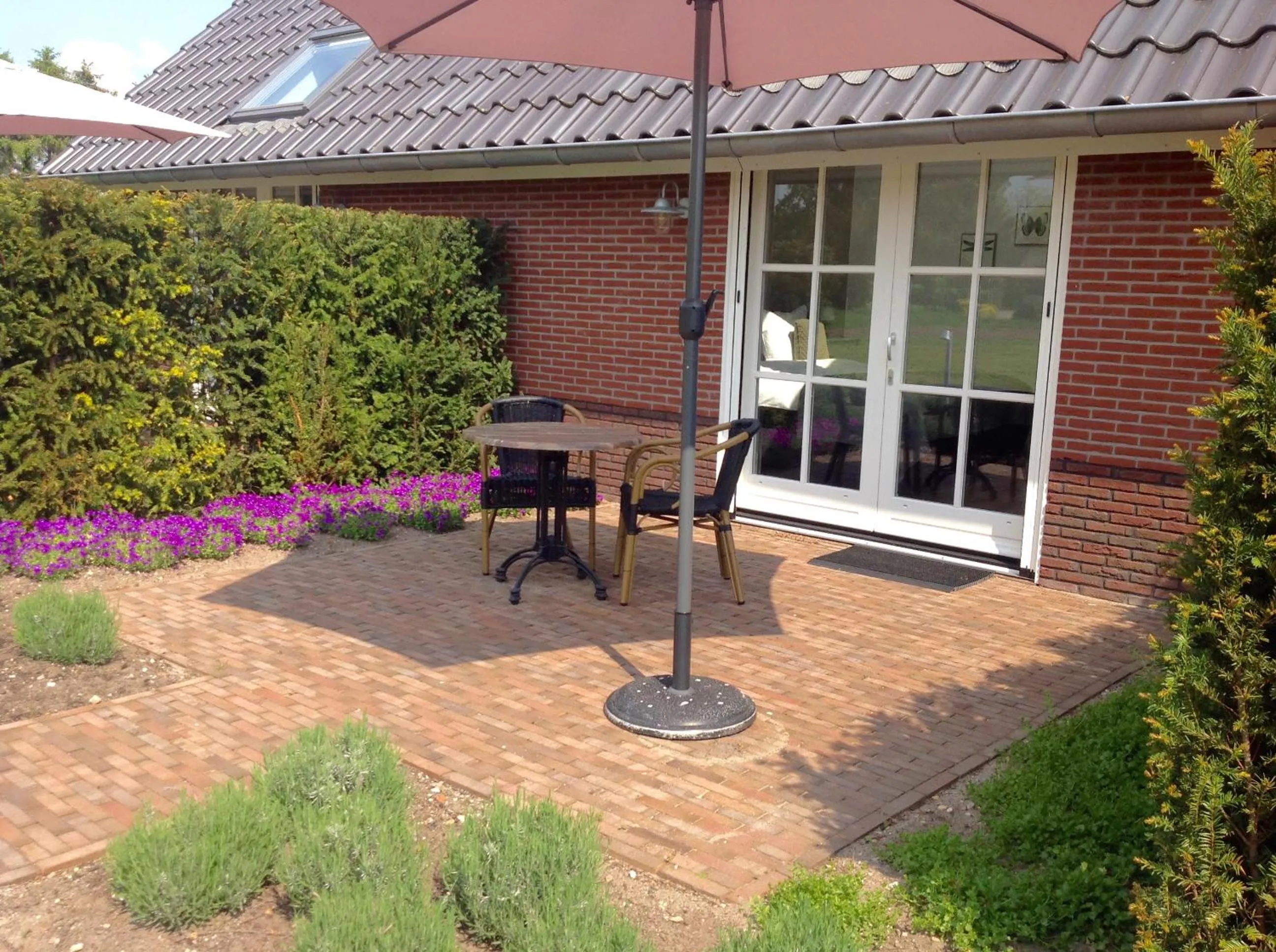 Balcony/Terrace in B&B De Veluwe Hoeve