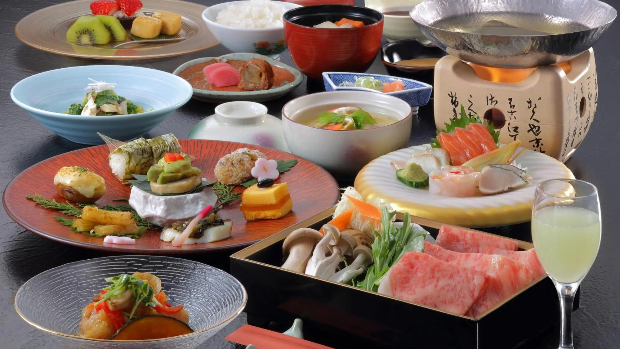 Dinner in Zao Kokusai Hotel