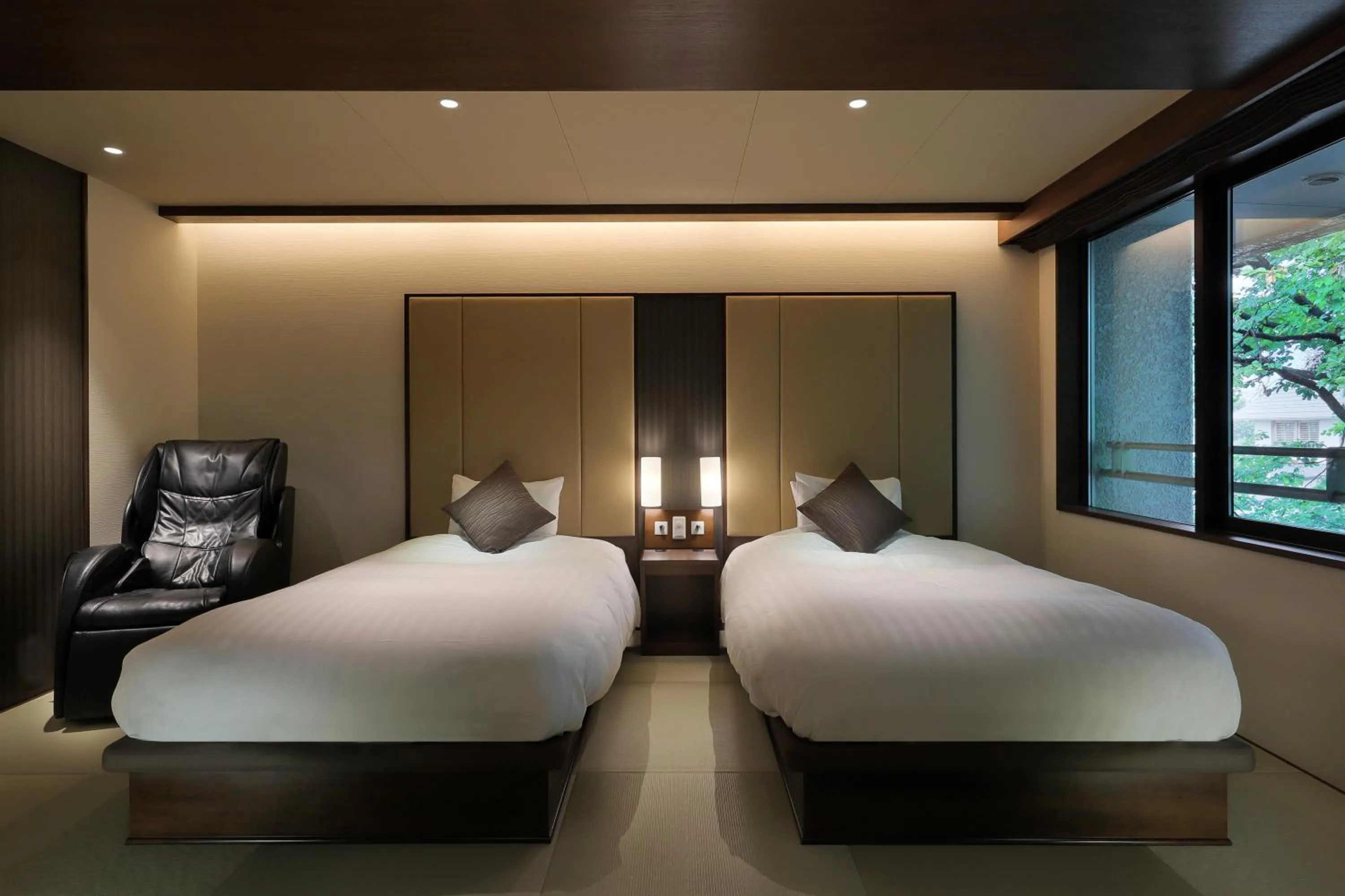 Bed in Zao Kokusai Hotel