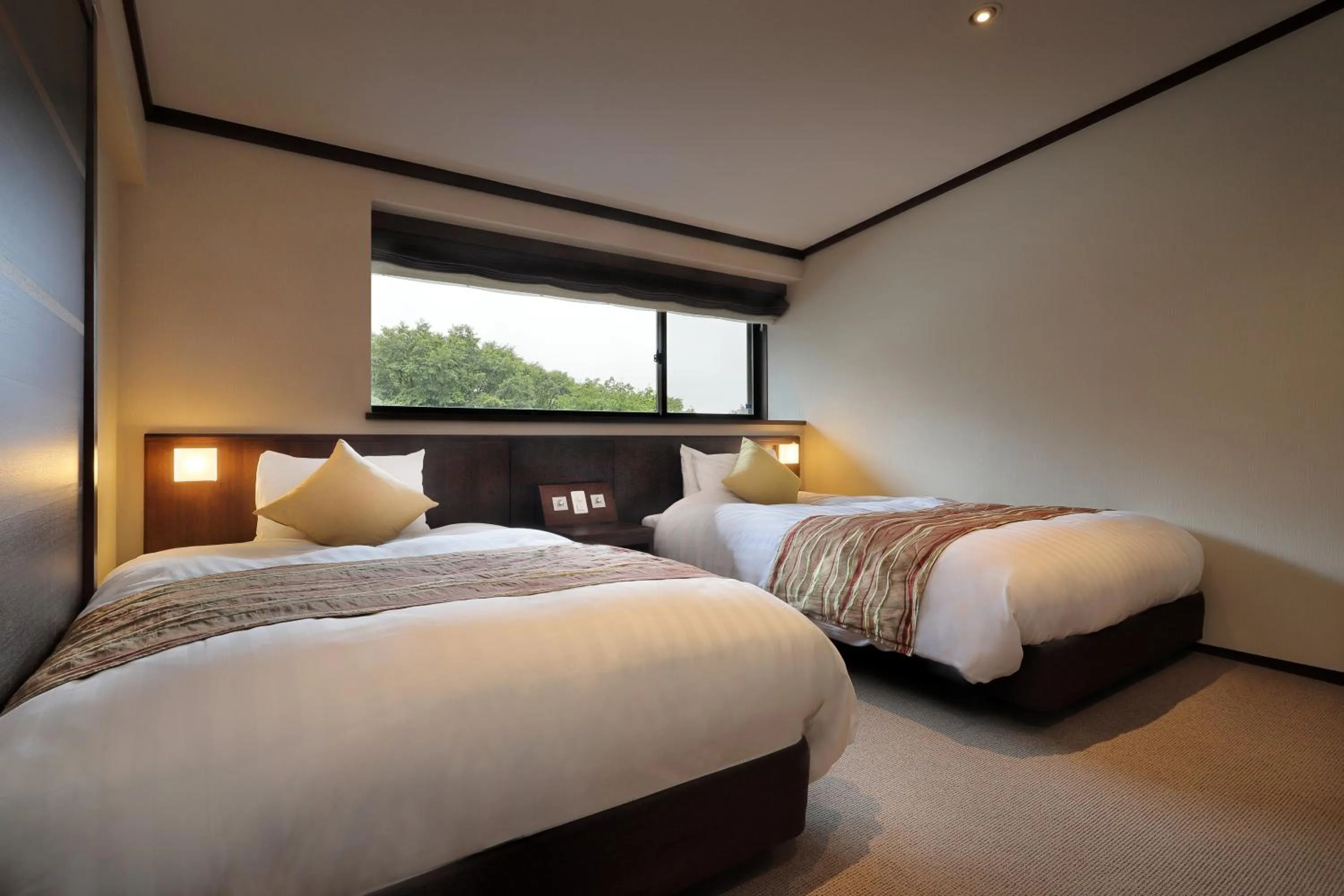 Bed in Zao Kokusai Hotel