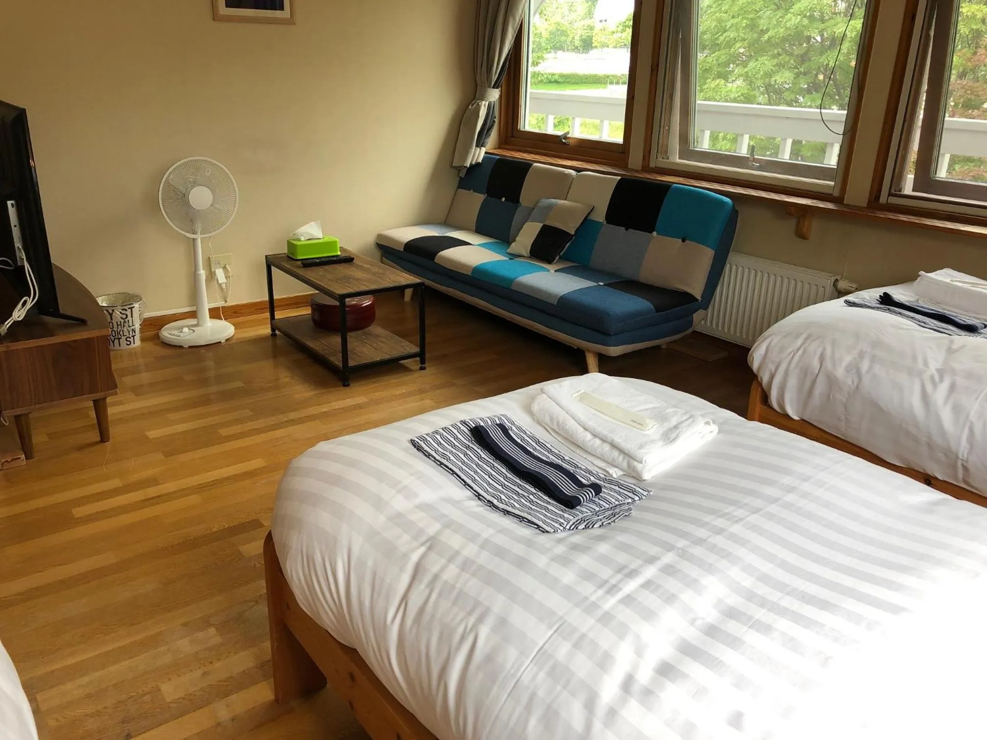 Bed in Rusutsu Lodges Pension Lilla Huset