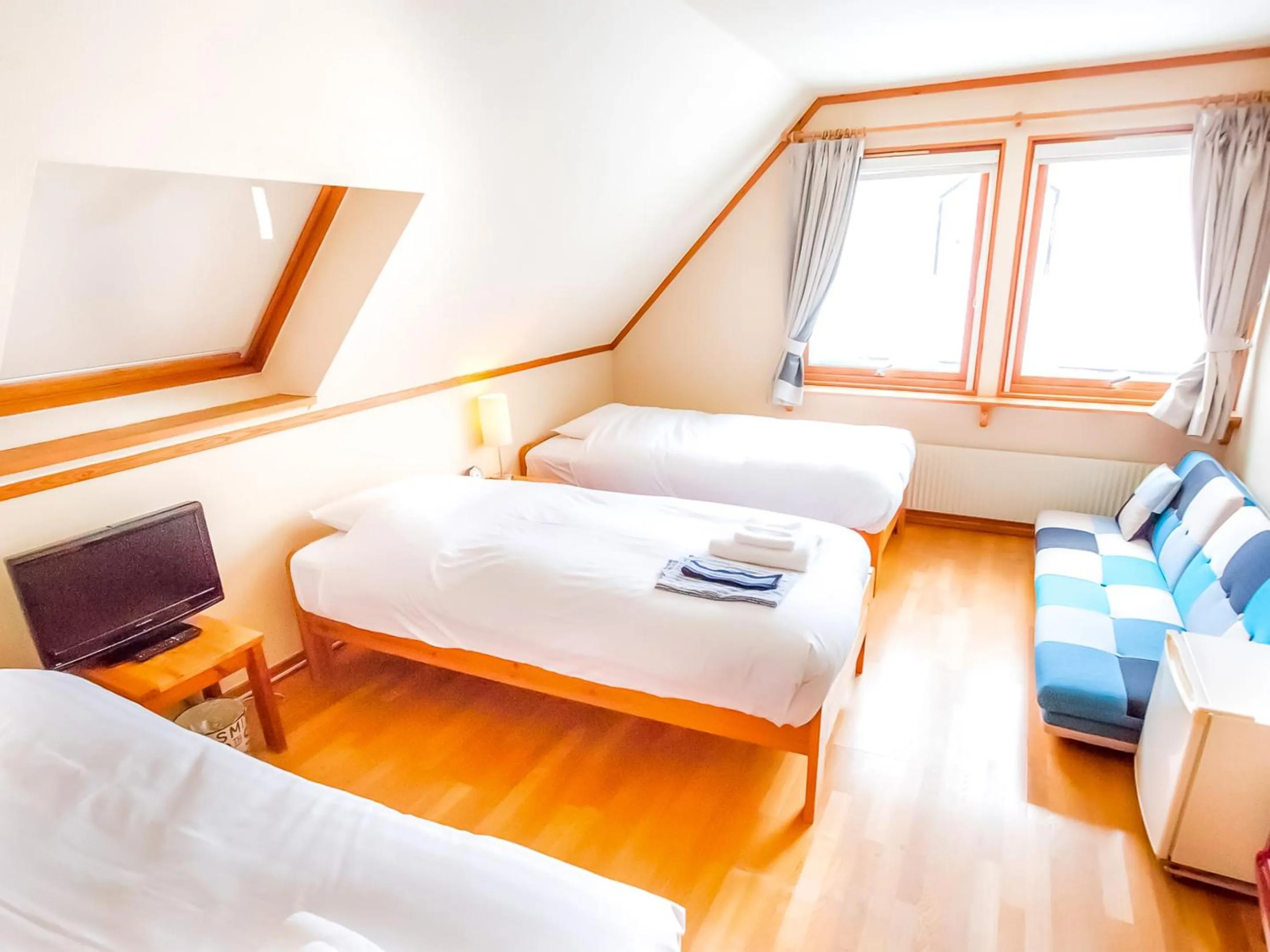 Bed in Rusutsu Lodges Pension Lilla Huset