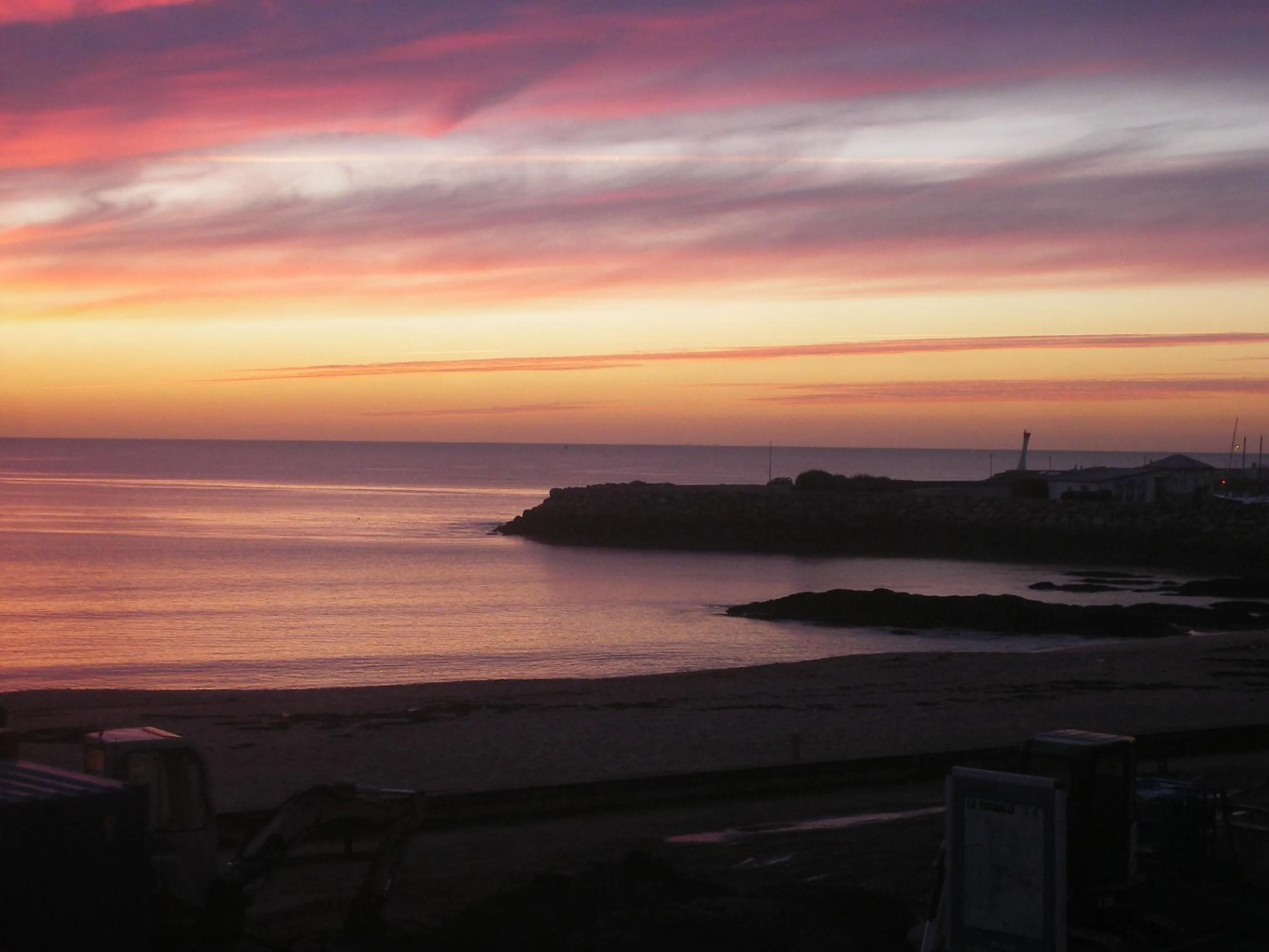 Sunset in Les Chants d'Ailes - Hôtel Face Mer