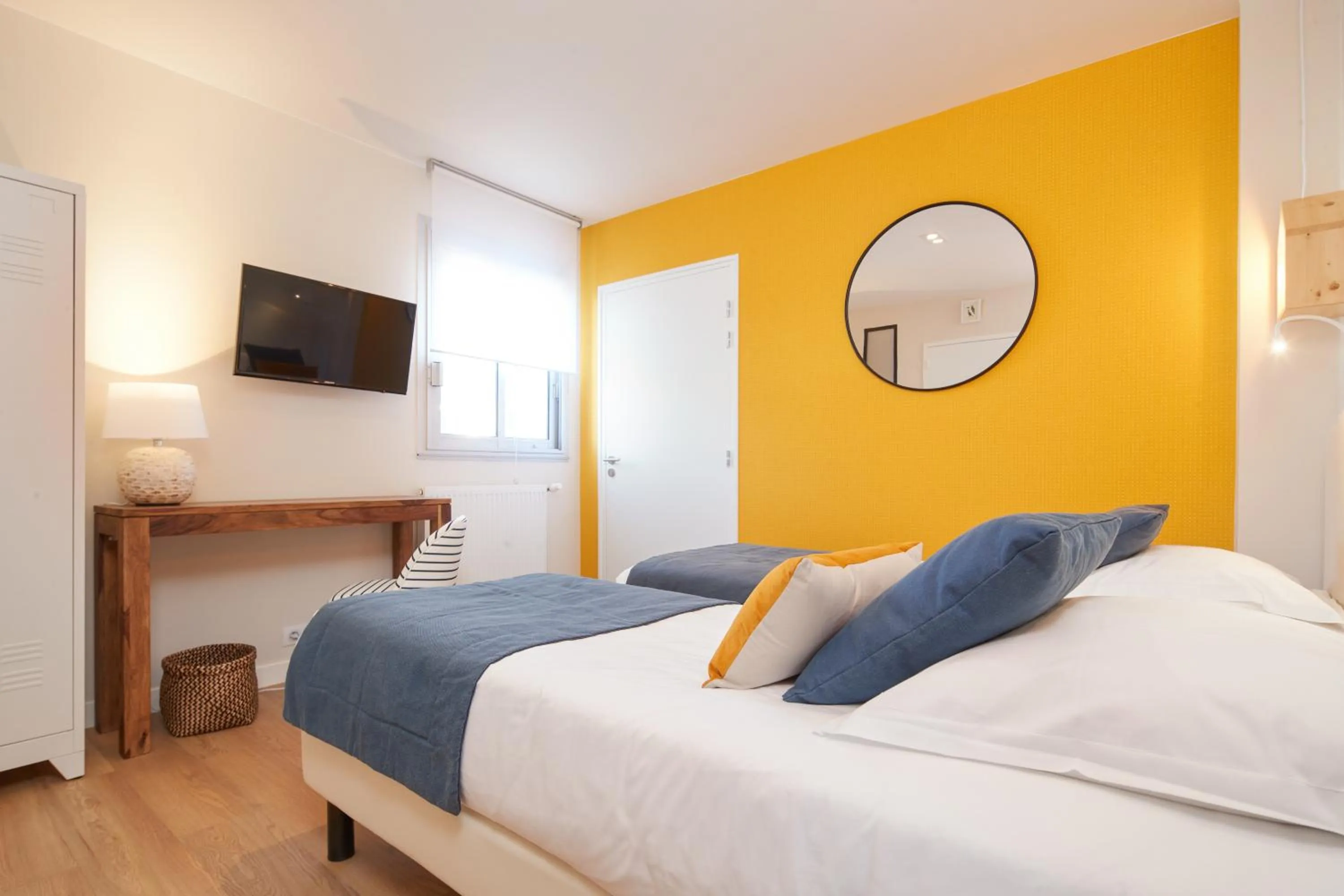 Bed in Les Chants d'Ailes - Hôtel Face Mer