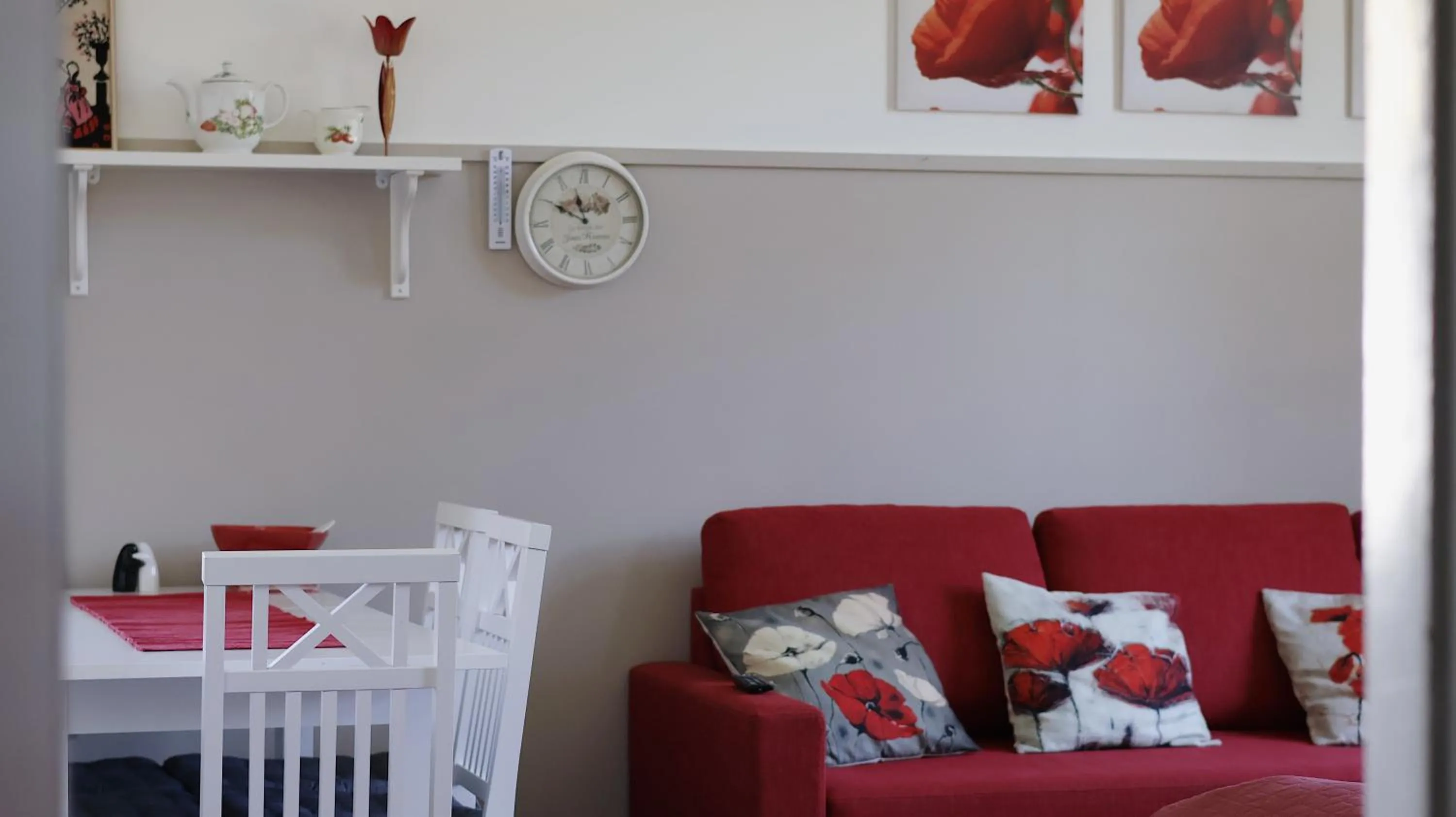 Seating area in Huoneistohotelli Marja