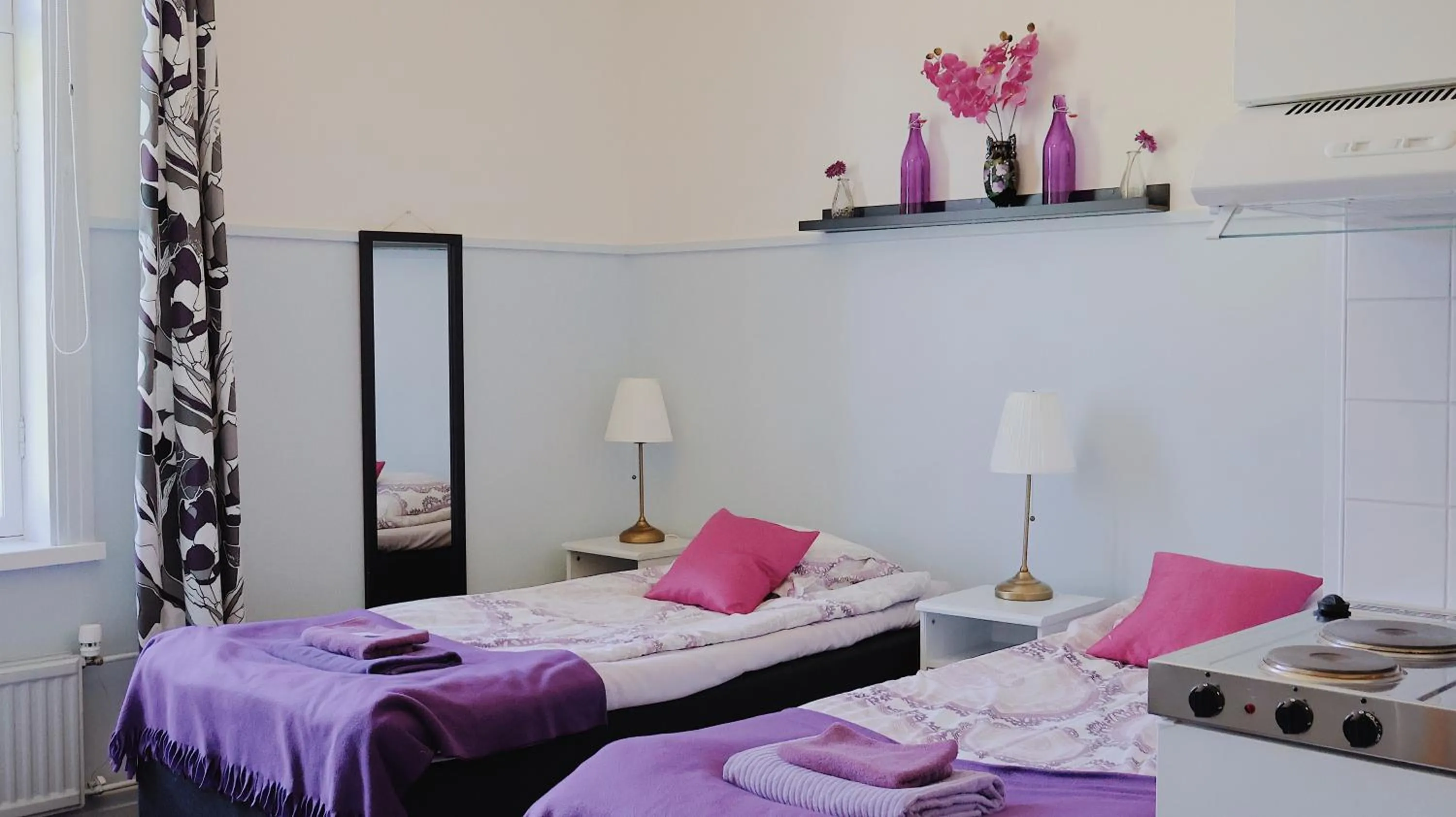 Bed in Huoneistohotelli Marja