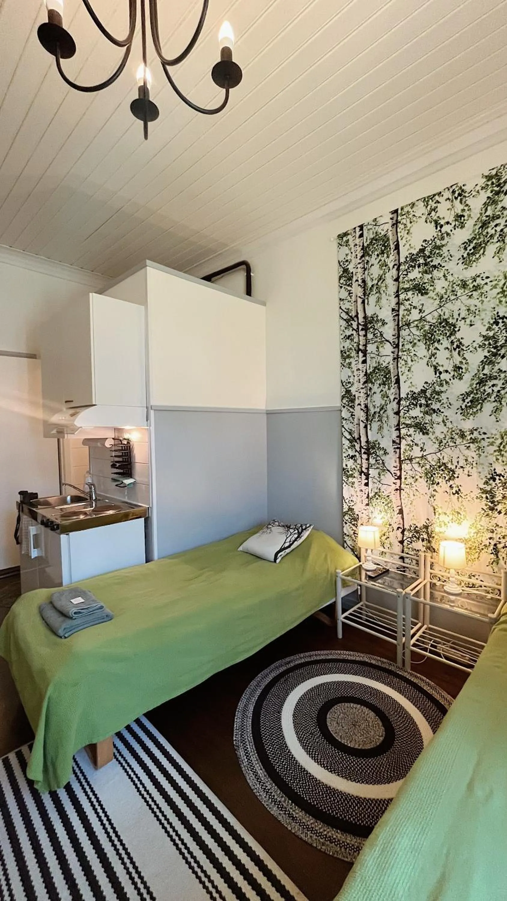 Bed in Huoneistohotelli Marja