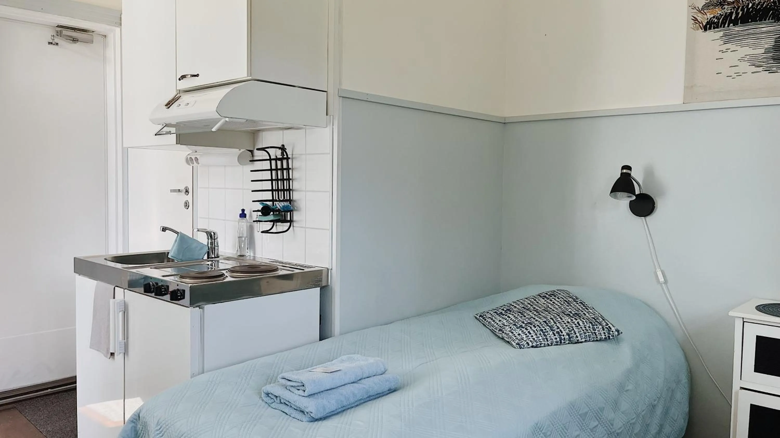 Bed in Huoneistohotelli Marja