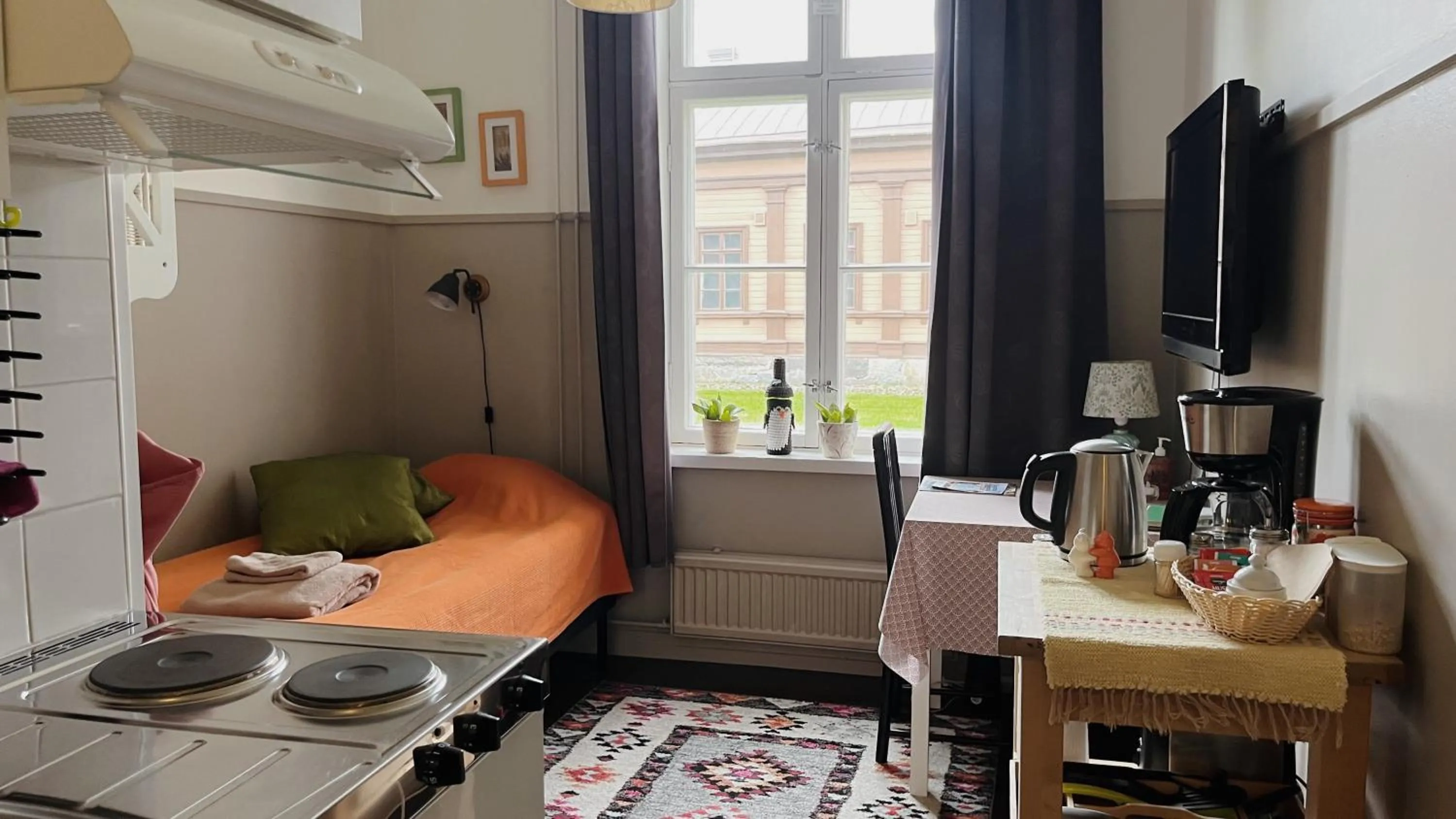 Bed in Huoneistohotelli Marja