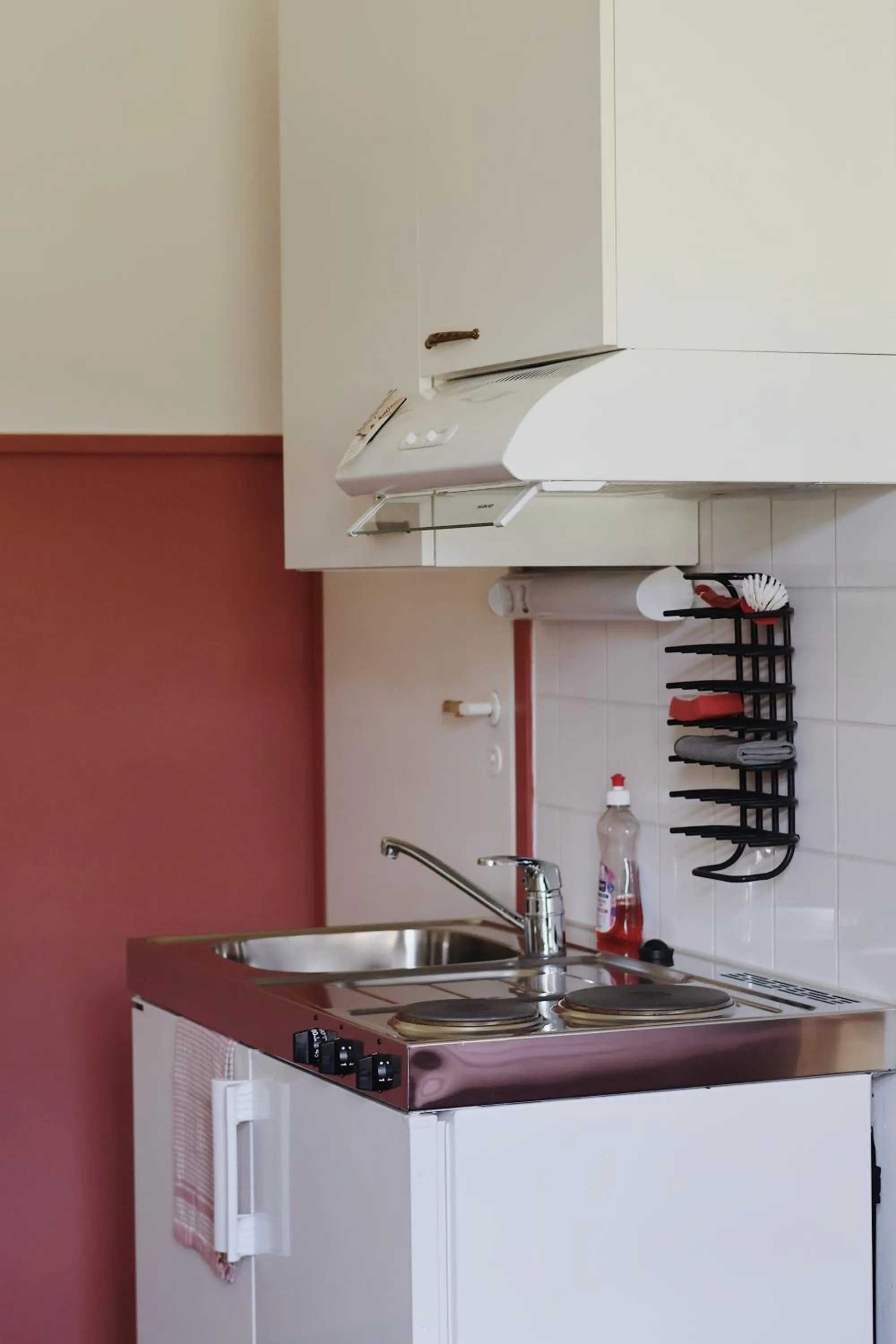 stove in Huoneistohotelli Marja