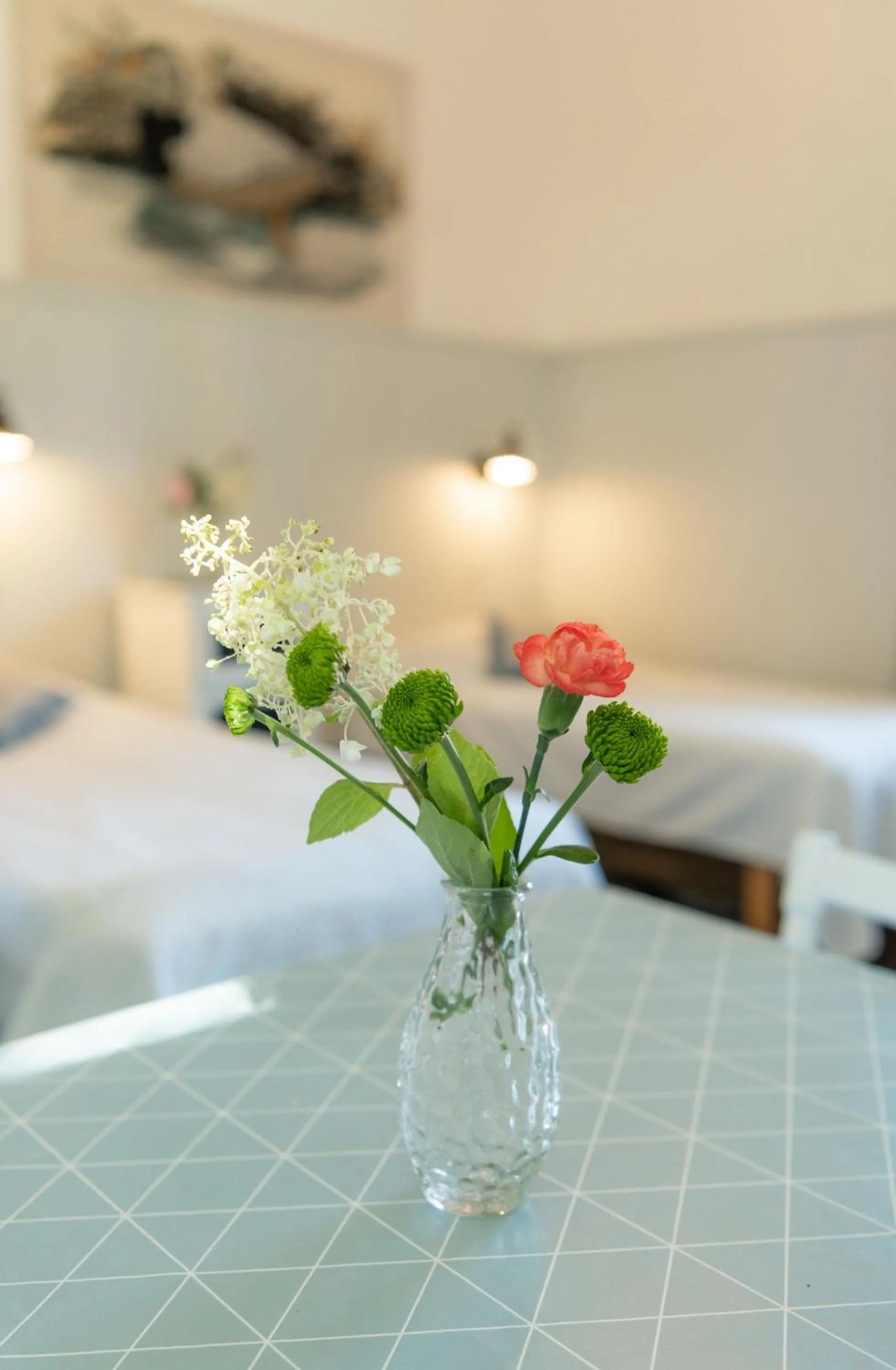 Decorative detail, Bed in Huoneistohotelli Marja