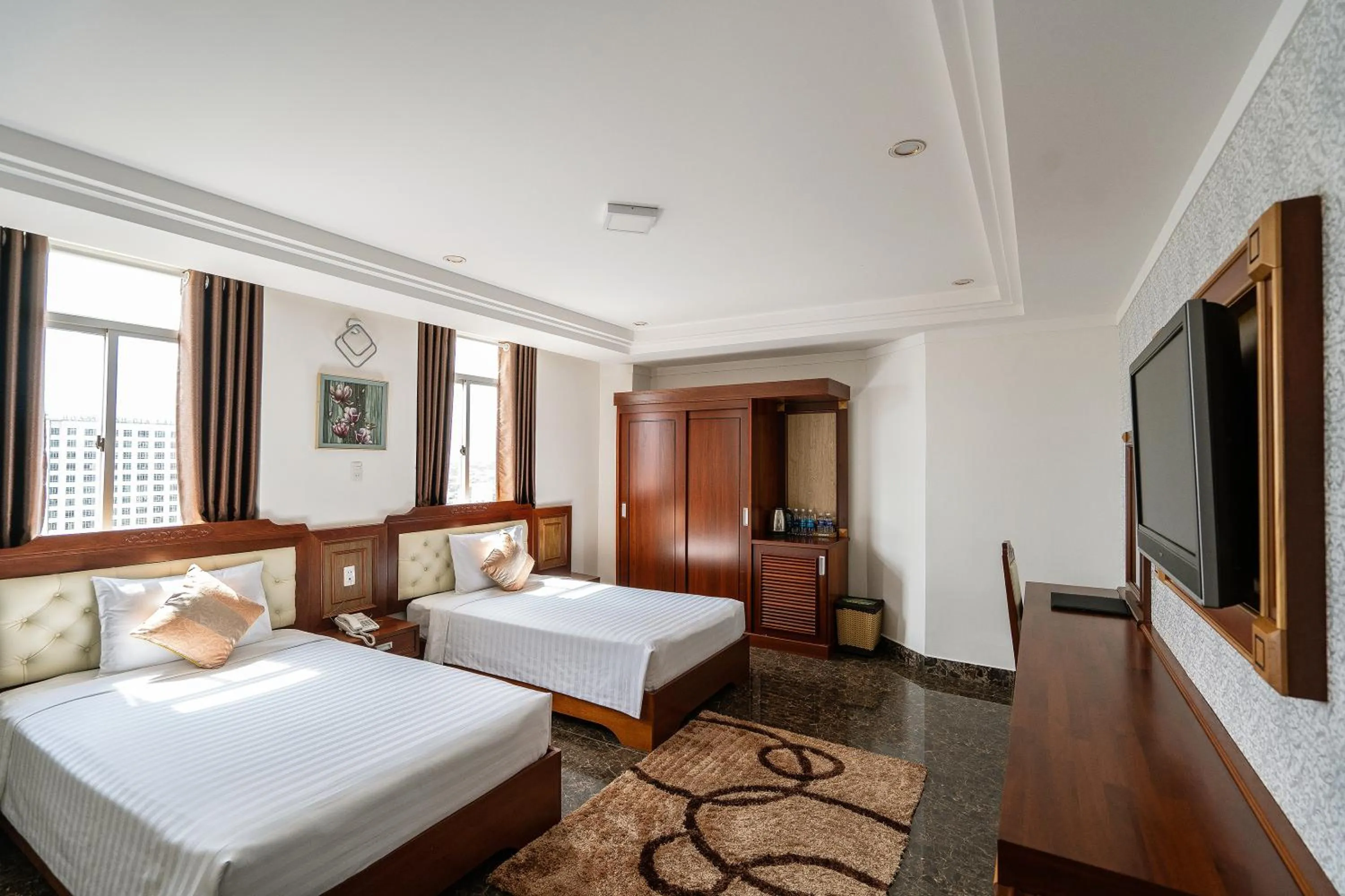 Bed in Duc Long Gia Lai Hotels & Apartment