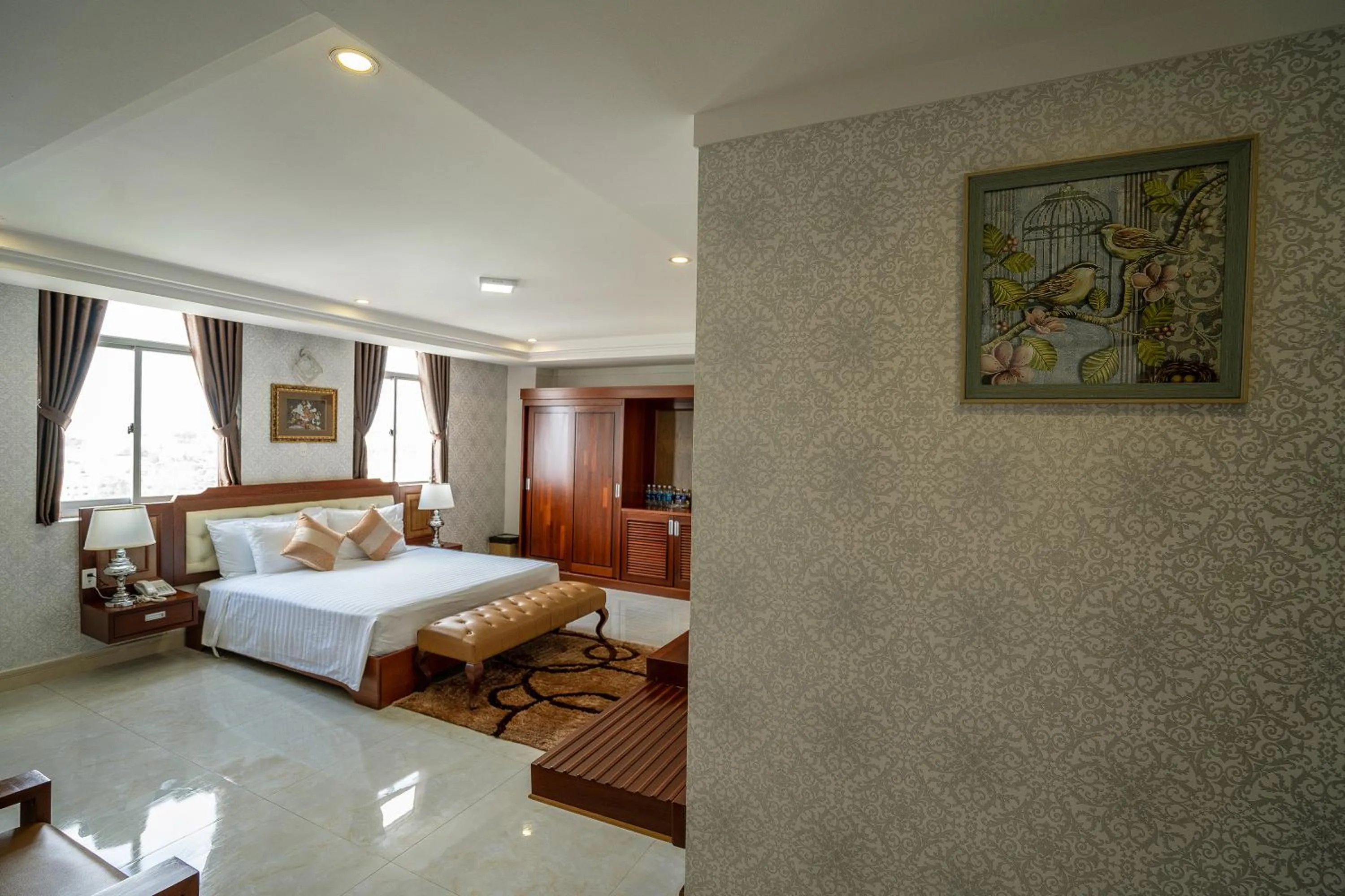 Bed in Duc Long Gia Lai Hotels & Apartment