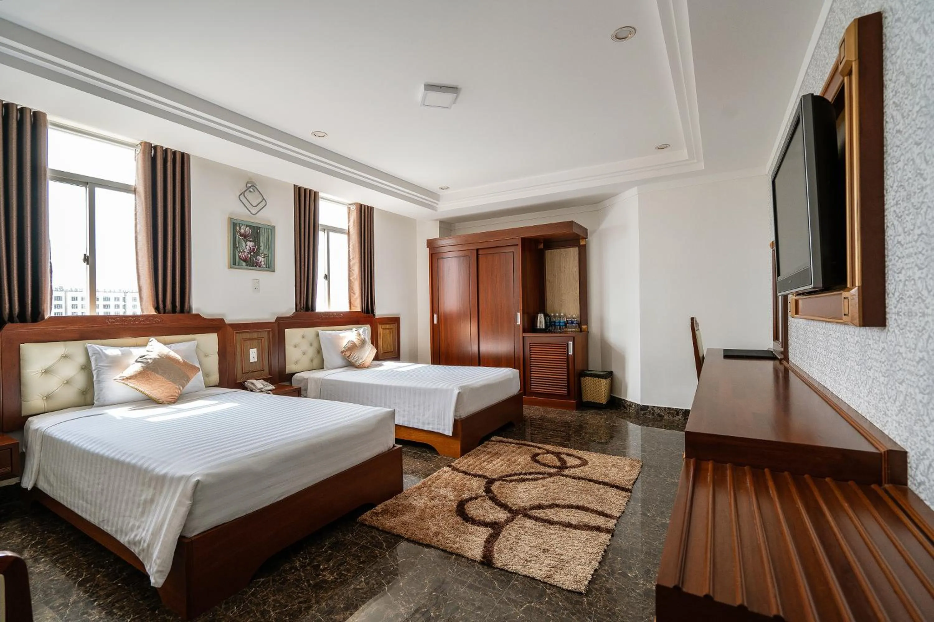 Bed in Duc Long Gia Lai Hotels & Apartment