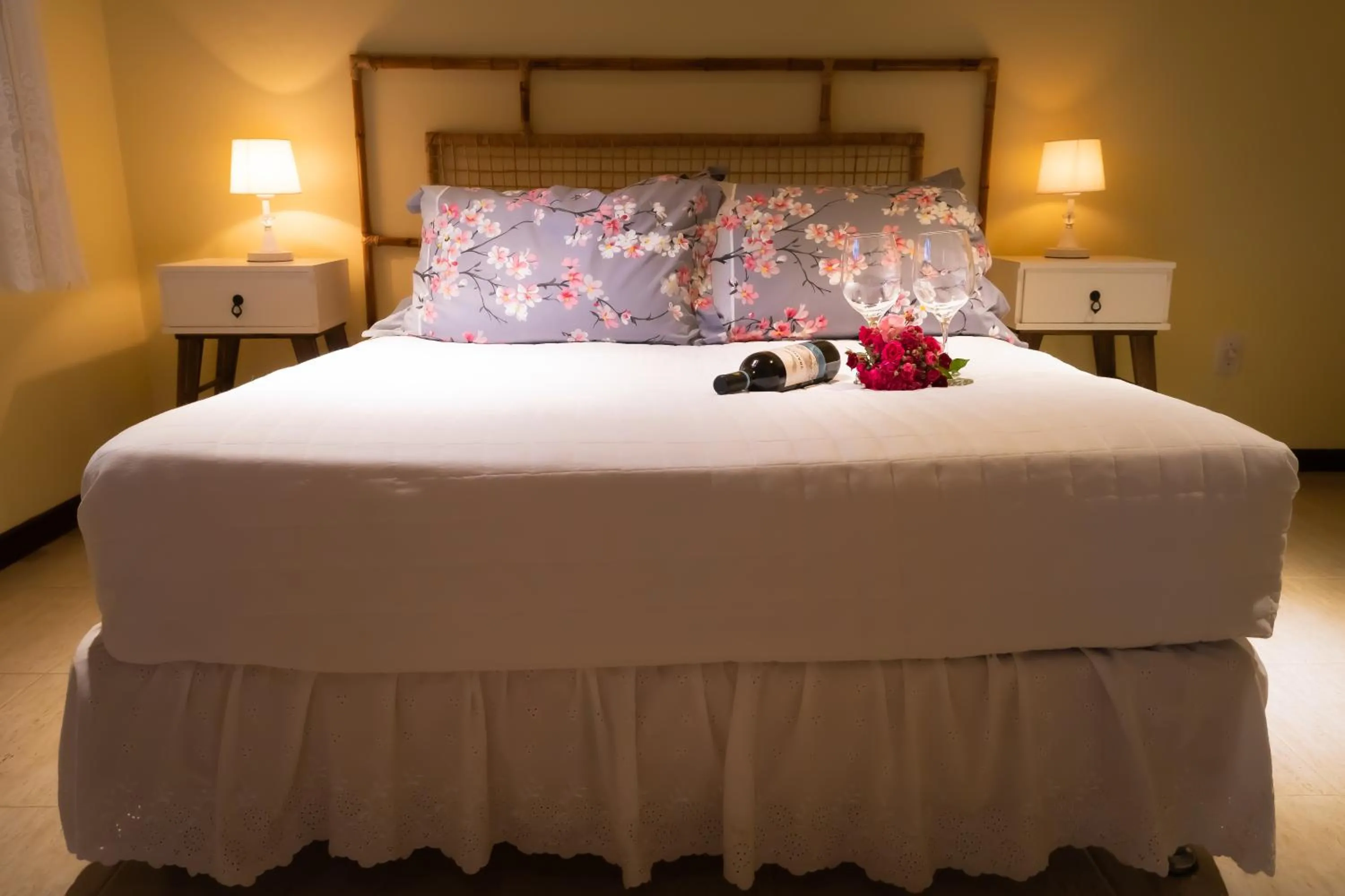 Bed in Pousada Gata Russa