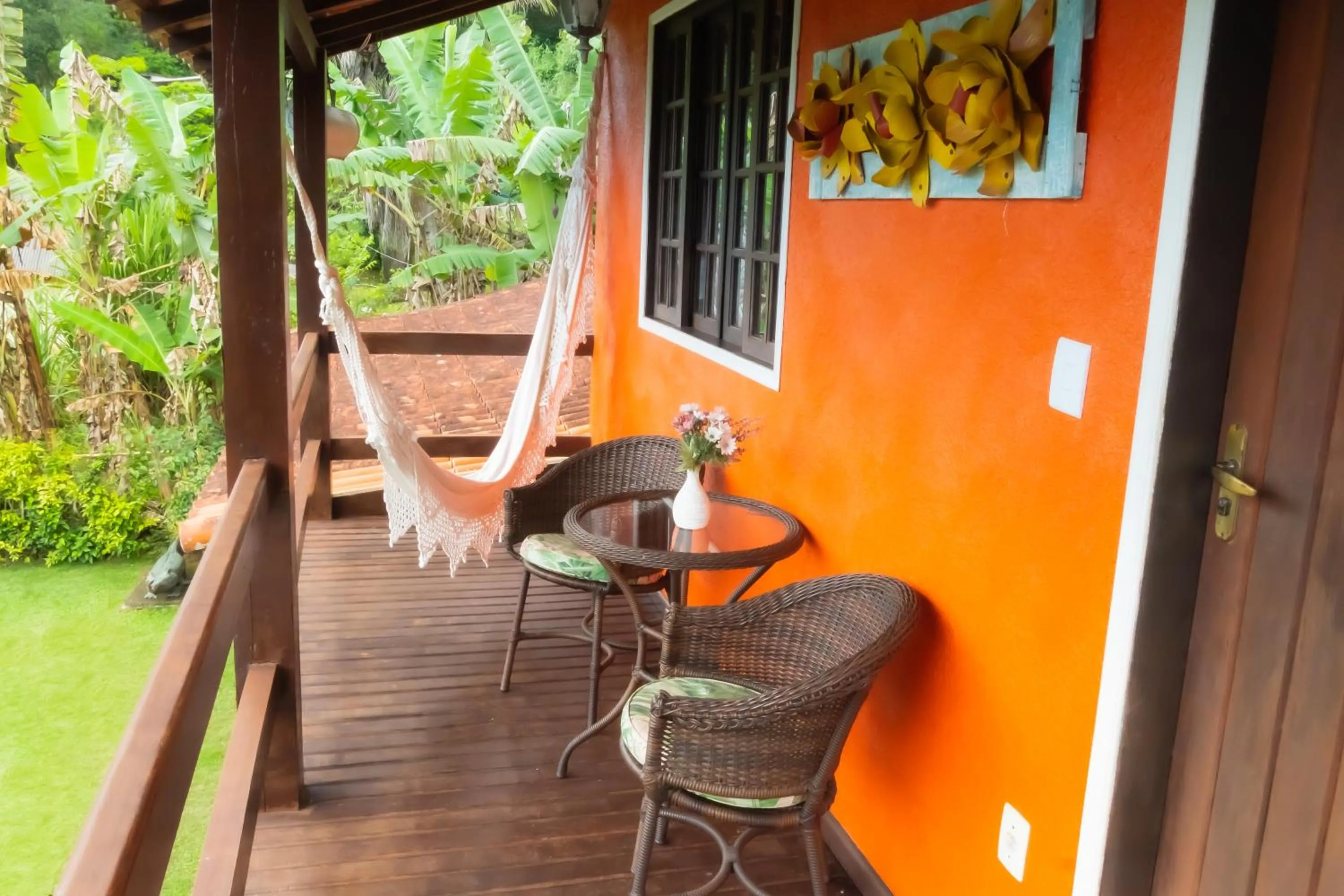 Balcony/Terrace in Pousada Gata Russa