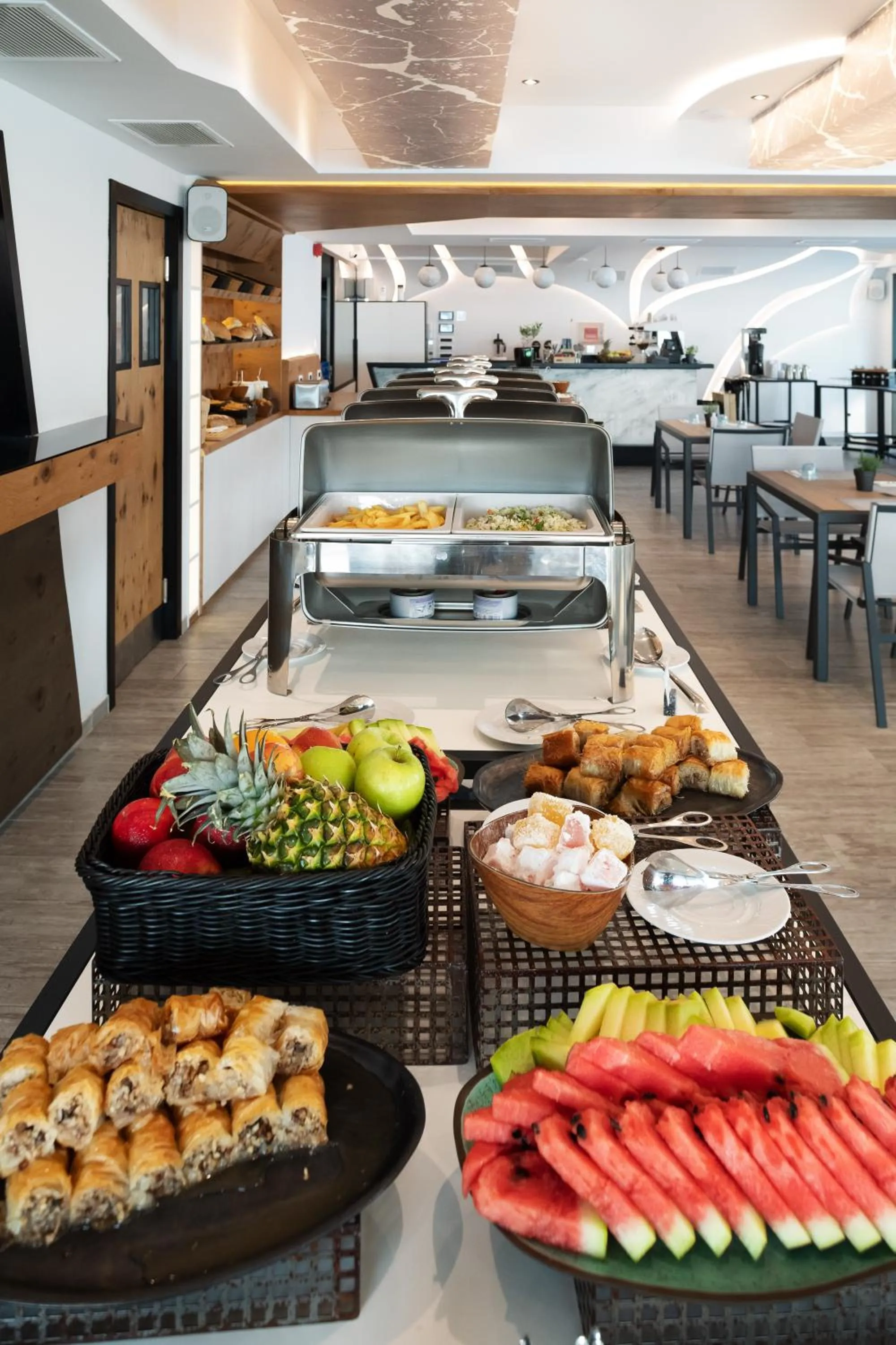 Buffet breakfast in Akti Toroni Boutique Hotel