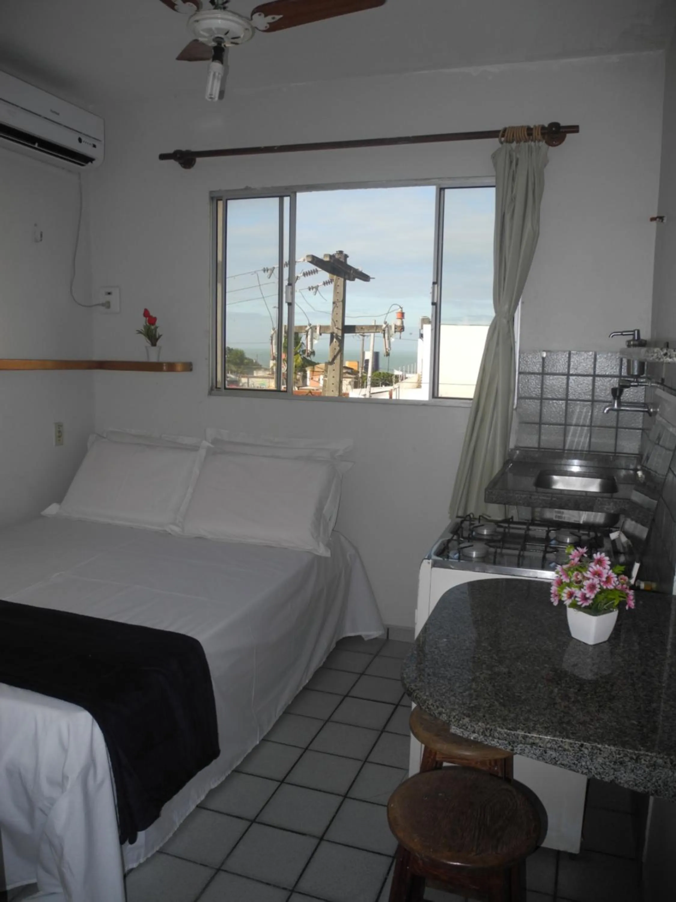 Bed in Flat Pousada da Praia