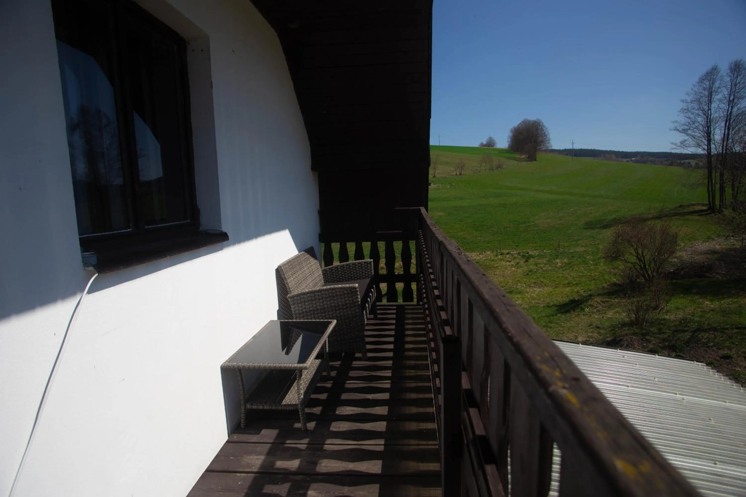 Balcony/Terrace in Apartmány Ve Mlejně
