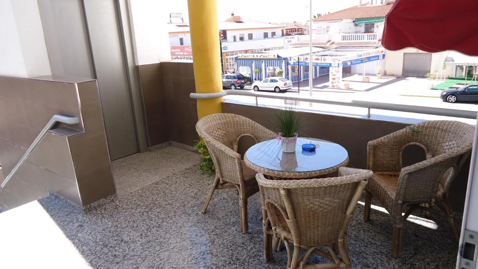 Balcony/Terrace in Pension Los Cisnes