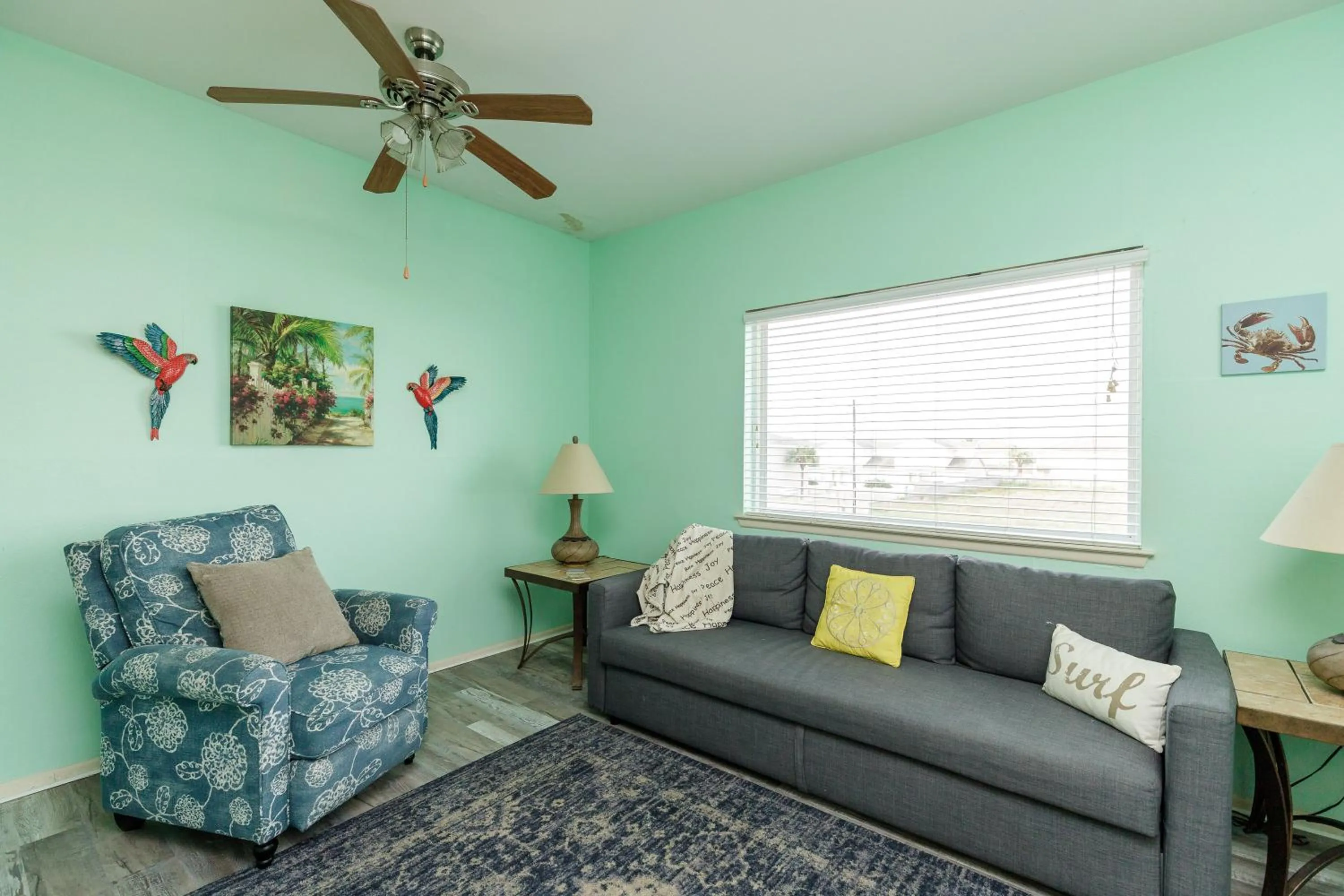 Living room in Charming family condo - walking distance to beach by Mustang Island, Sleeps Four, 2025 Traveler Award