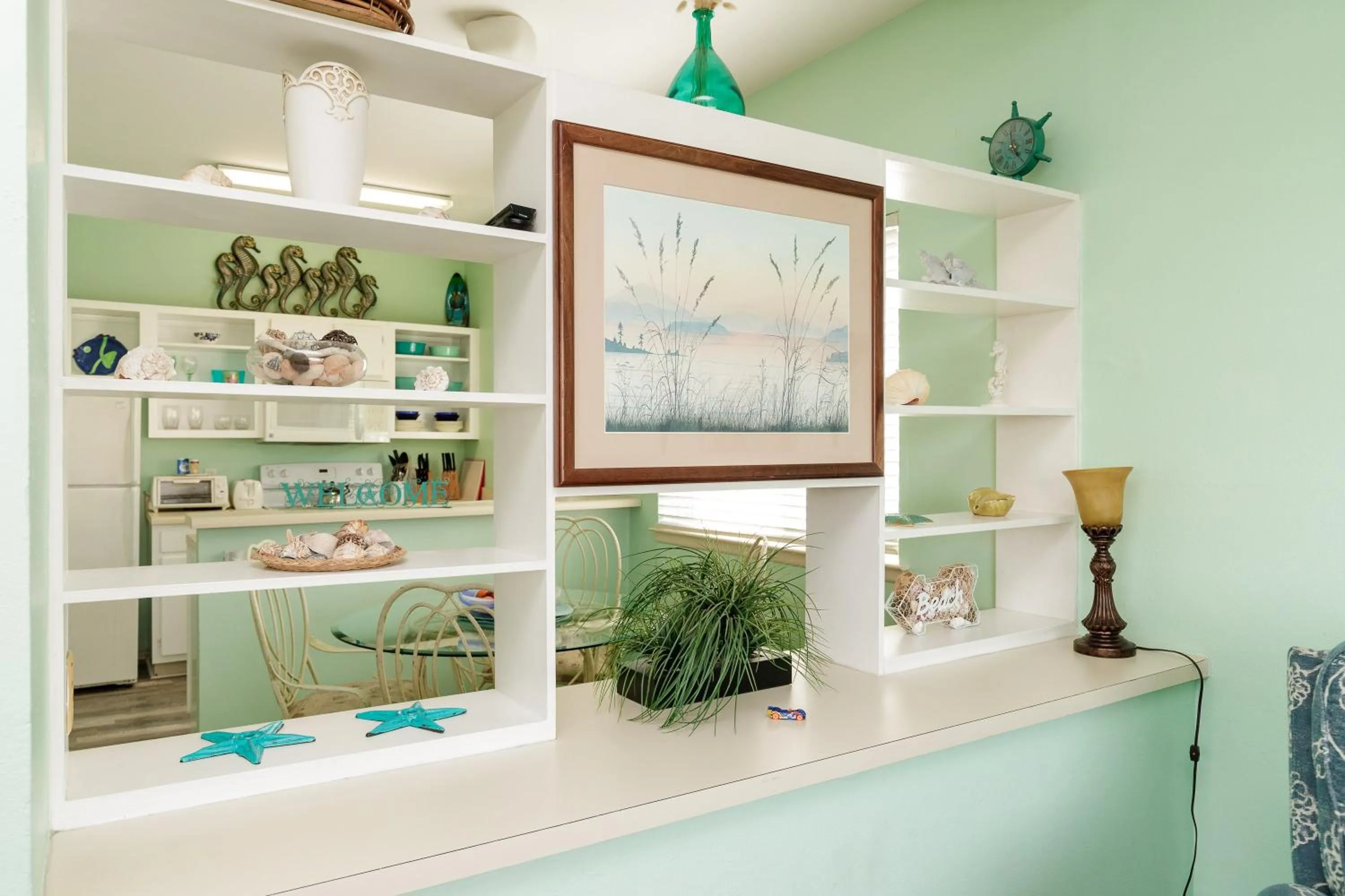 Living room in Charming family condo - walking distance to beach by Mustang Island, Sleeps Four, 2025 Traveler Award