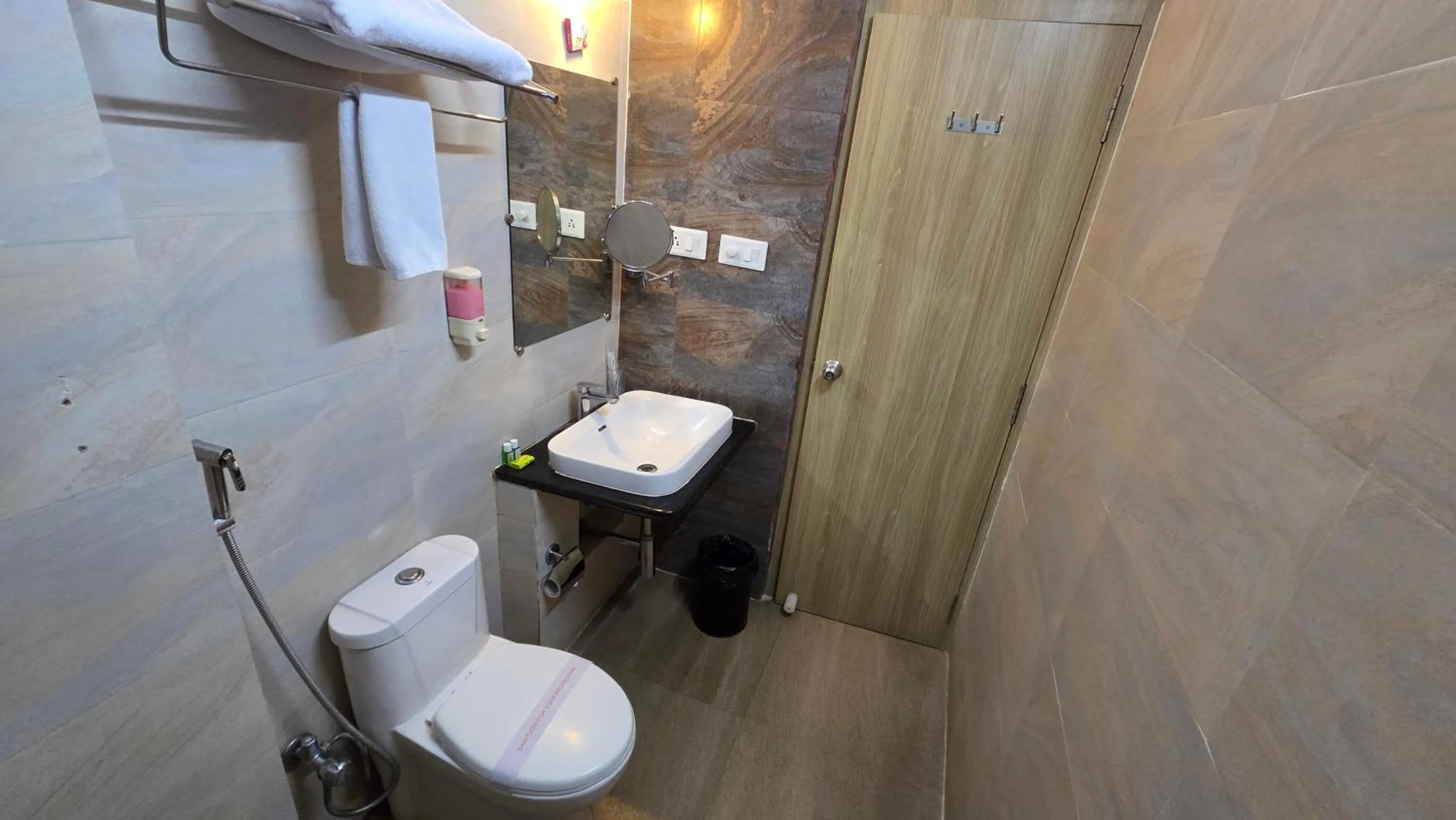 Toilet in Hotel Gulmohar Grand