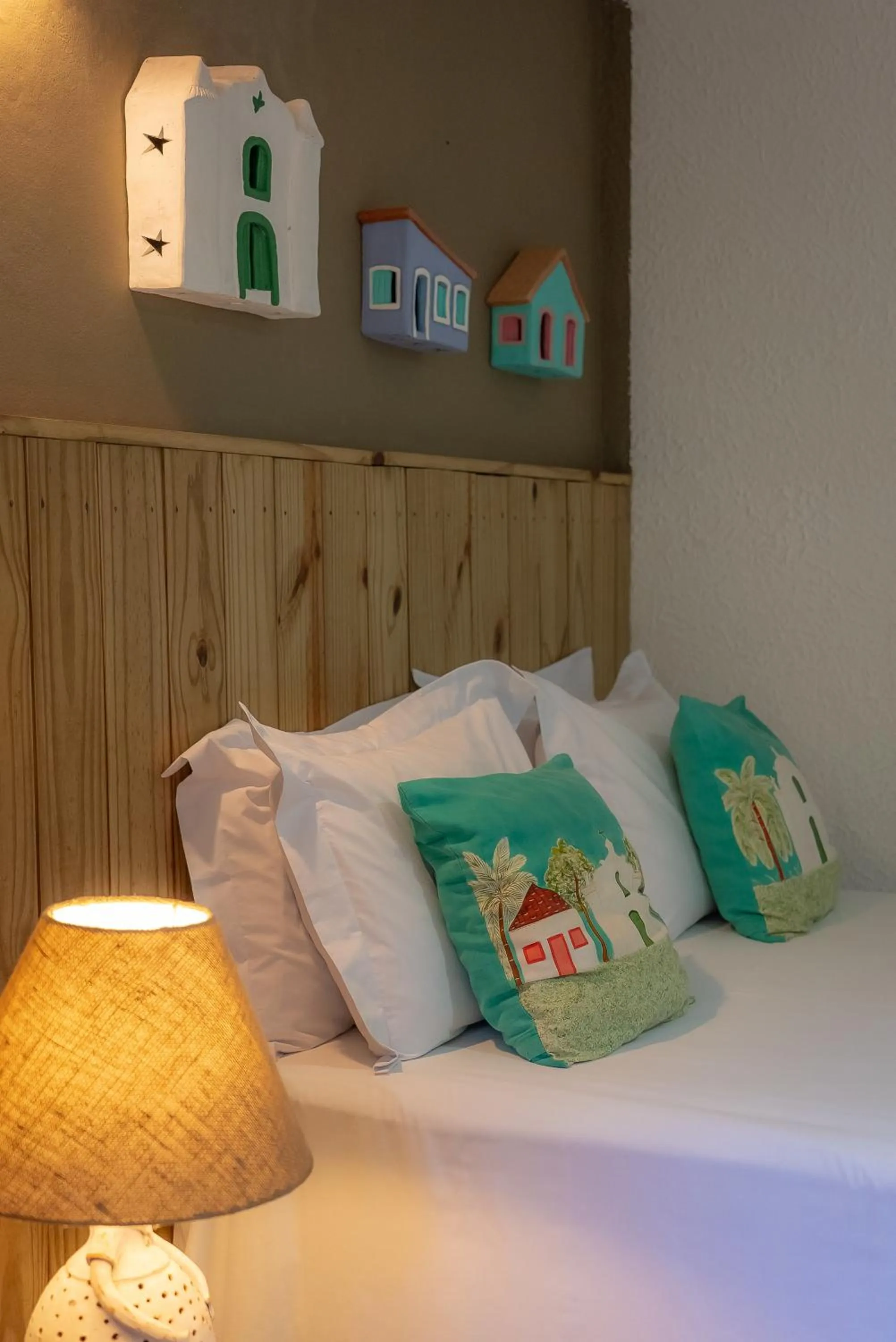 Bed in Pousada Por do Sol Trancoso