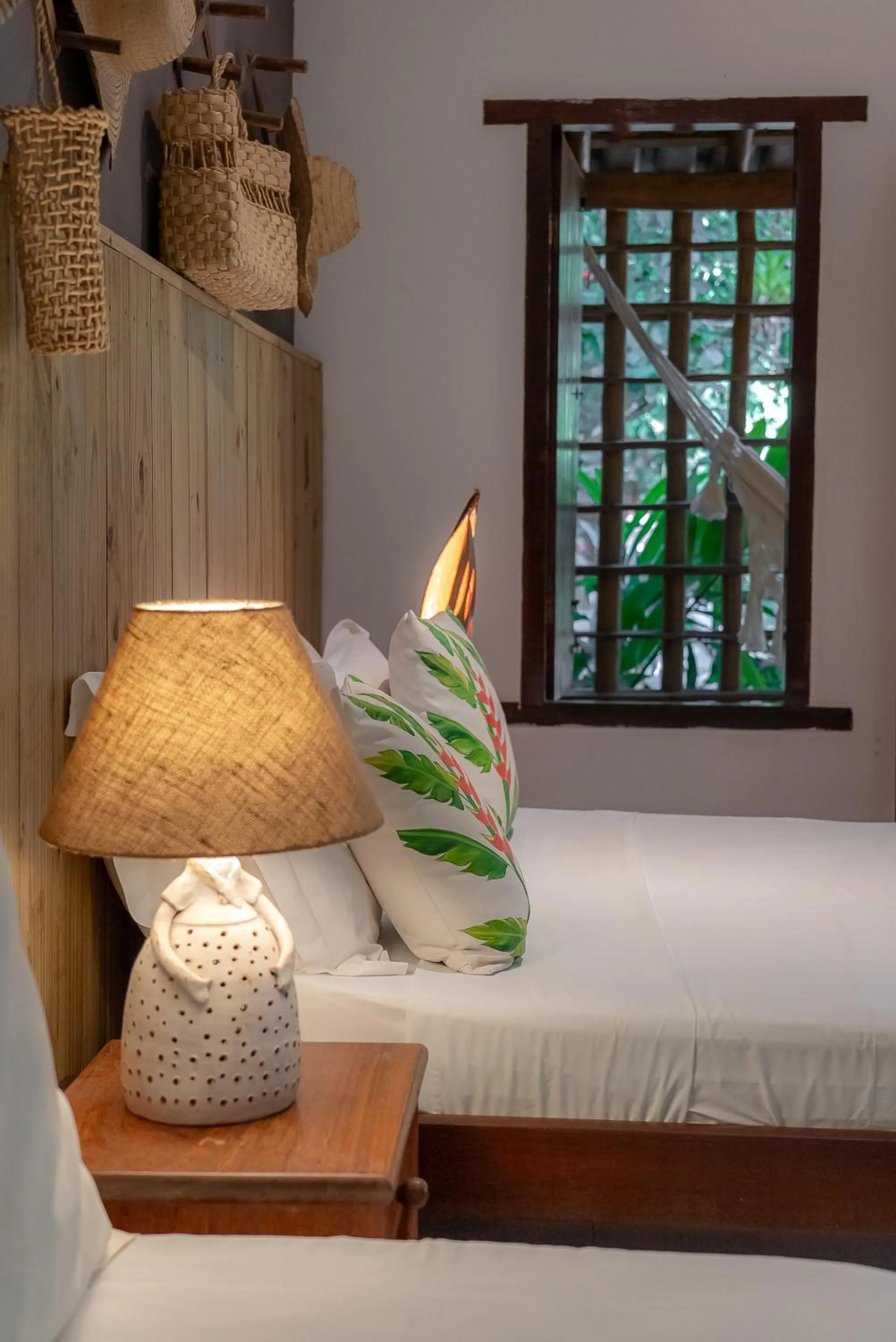 Bed in Pousada Por do Sol Trancoso