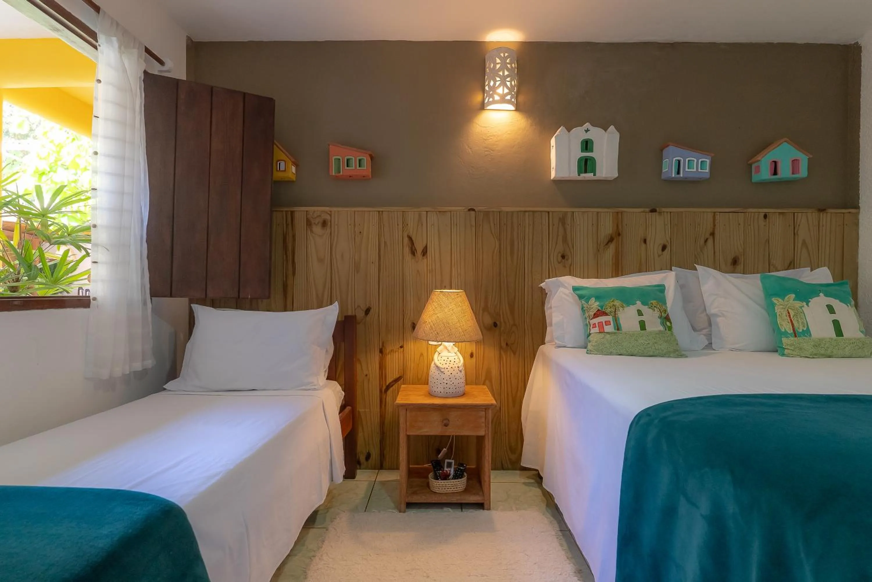 Bed in Pousada Por do Sol Trancoso