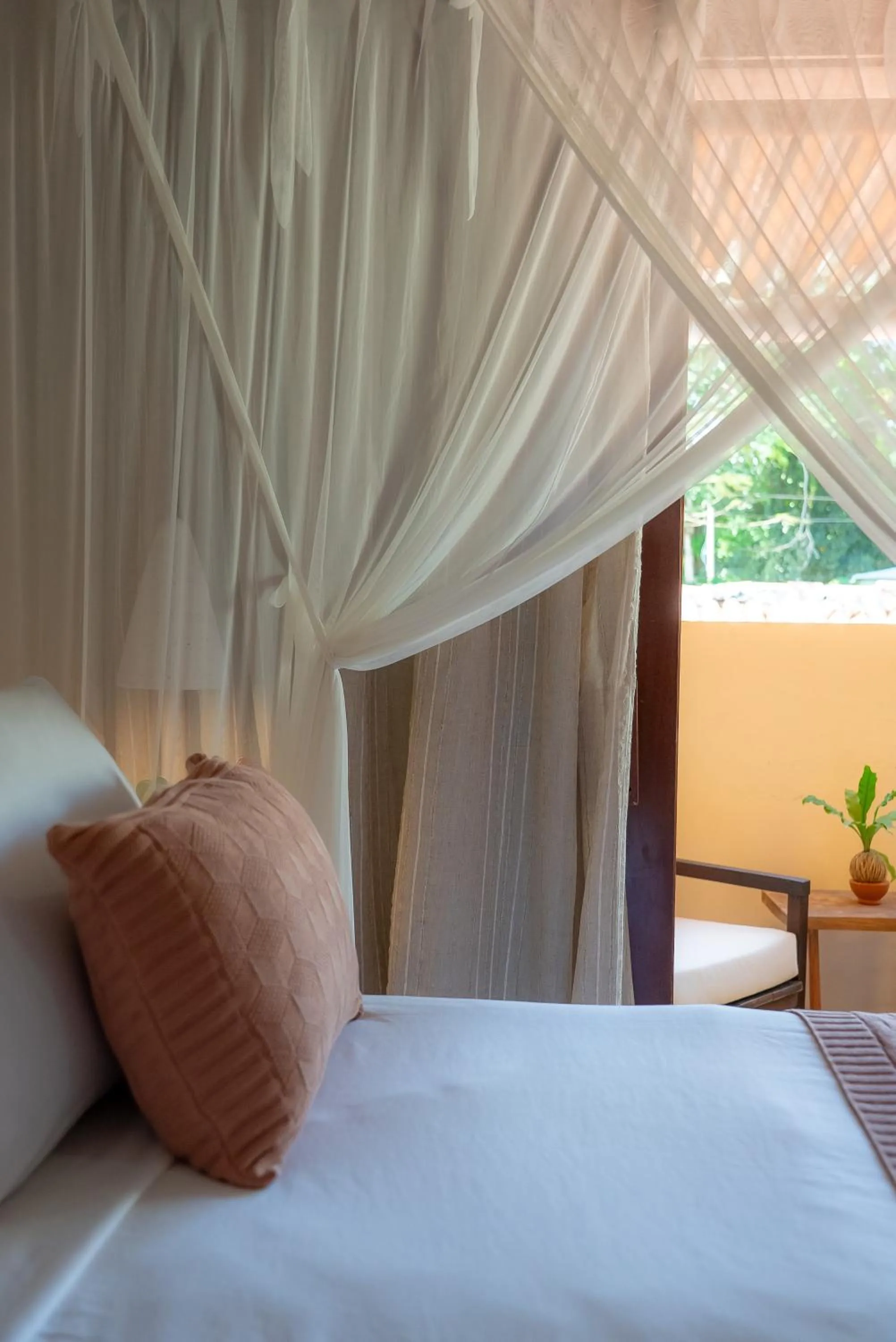 Bed in Pousada Por do Sol Trancoso