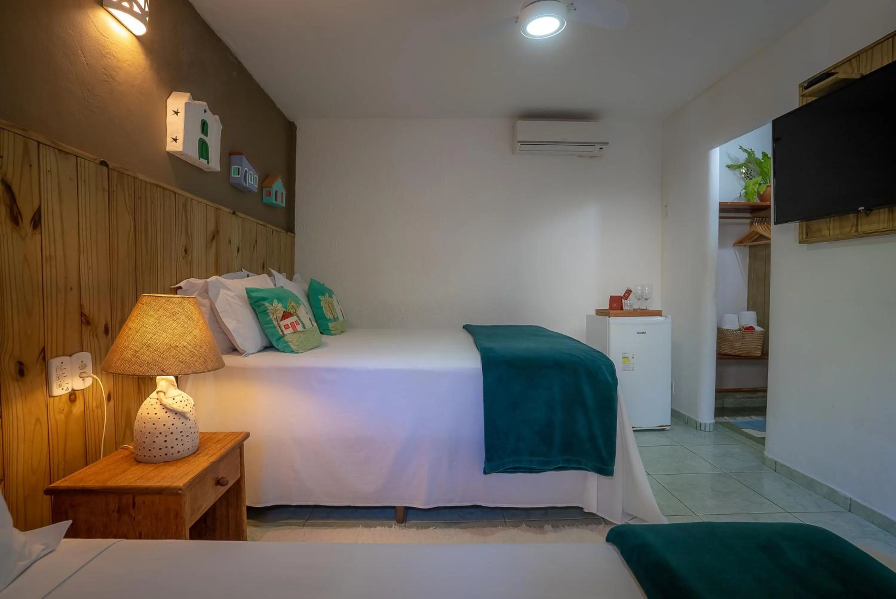 Bed in Pousada Por do Sol Trancoso