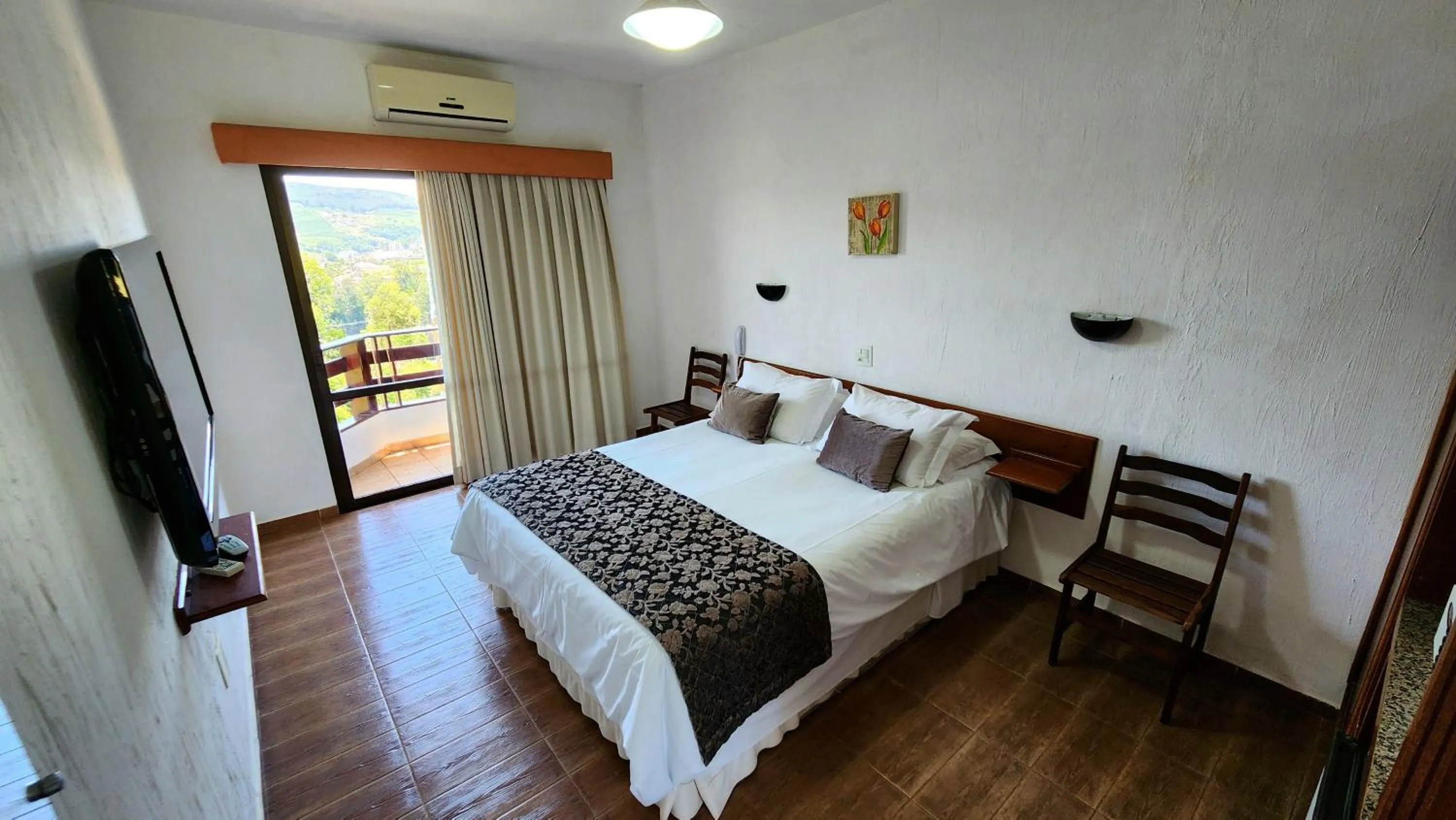 Bed in Hotel Akropolis