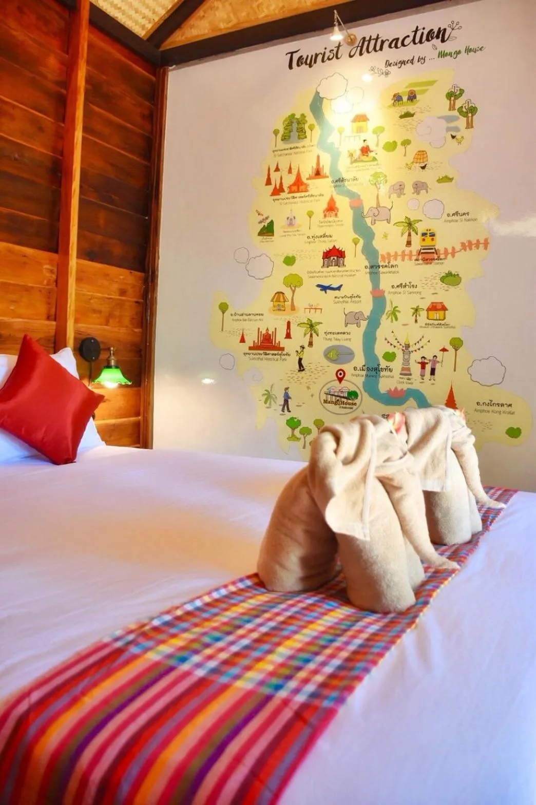 Bed in Mango House Sukhothai