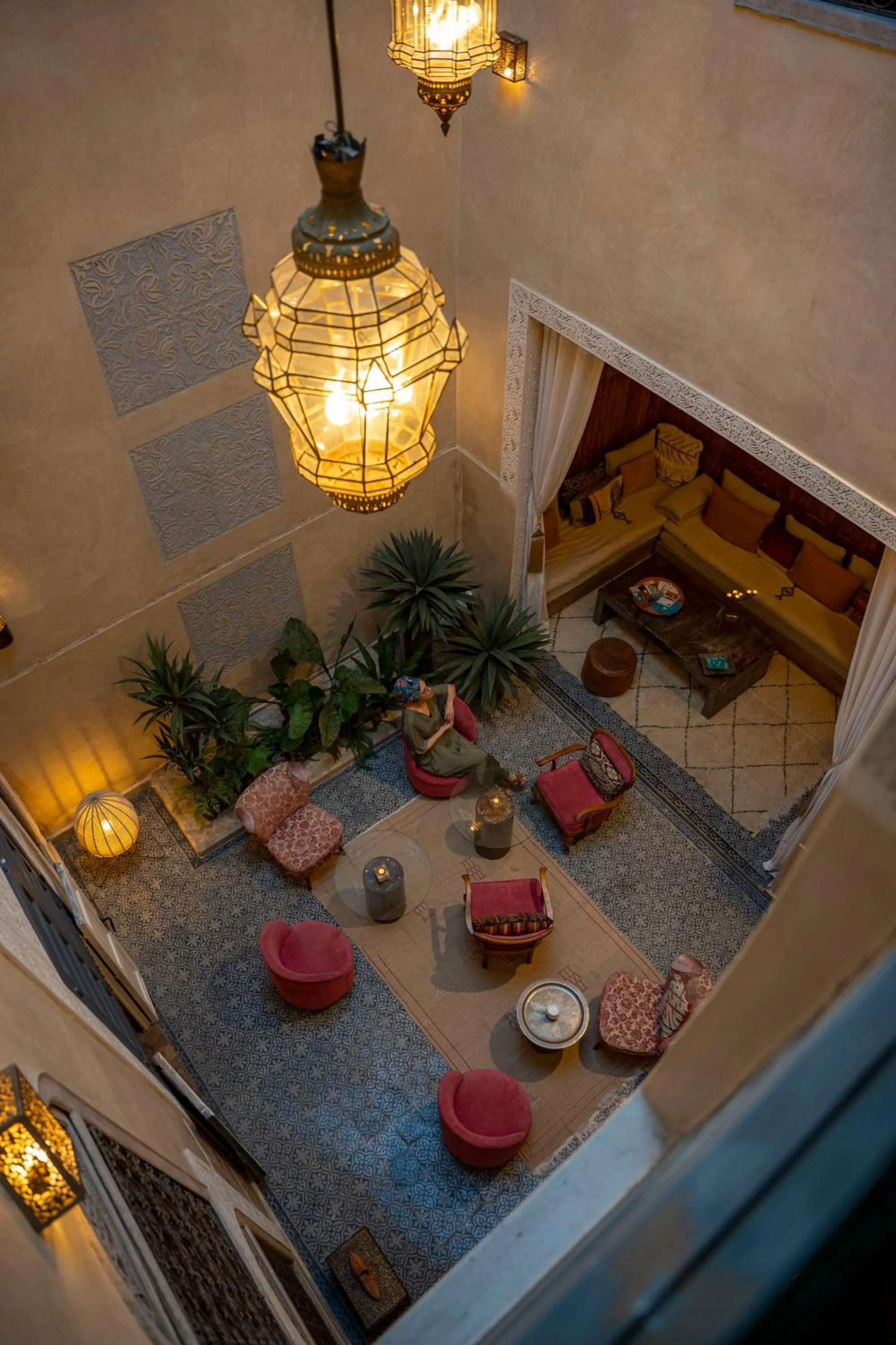 Seating area in Riad Anata