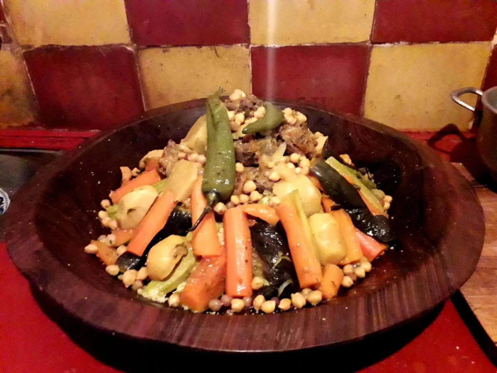 Dinner in Les Jardins du M'goun