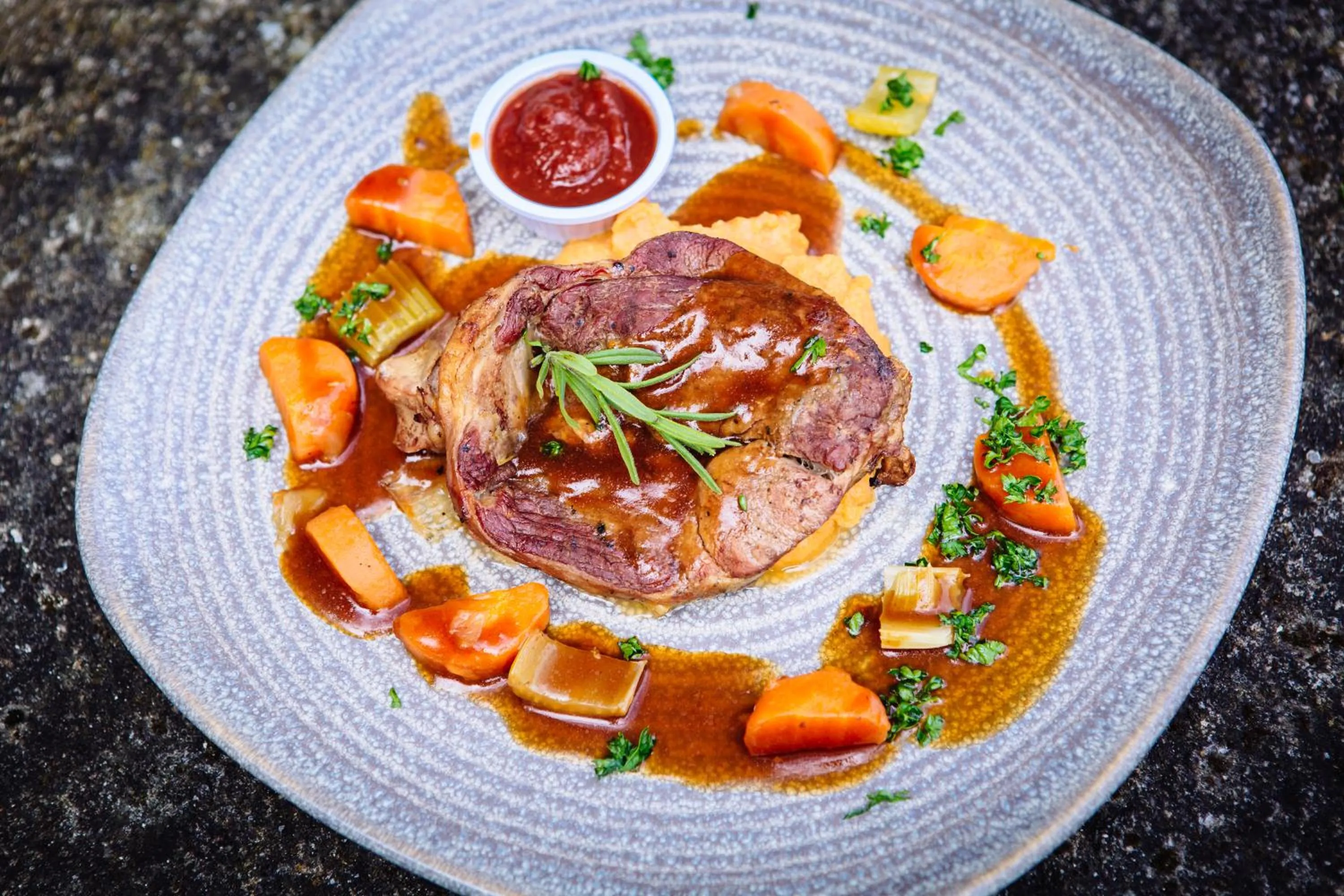Food close-up in Gleeson's Restaurant & Rooms