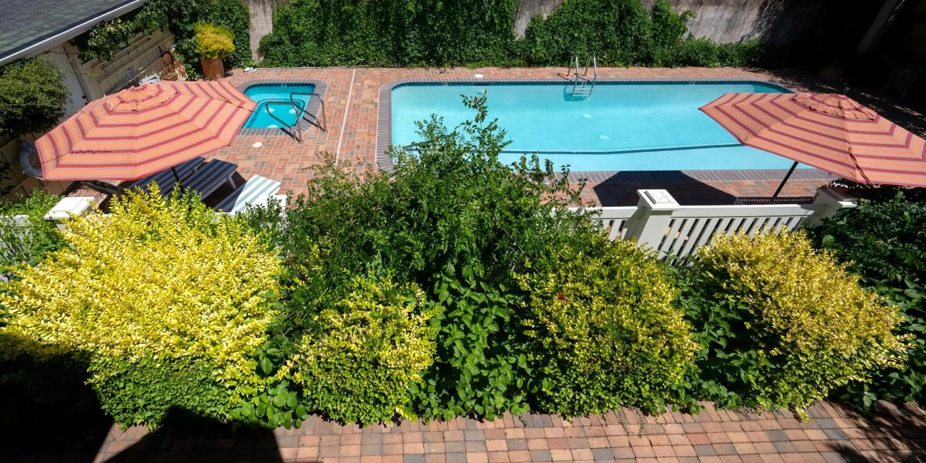 Pool view in Tallman Hotel