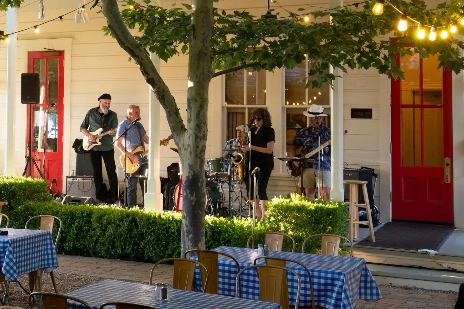 Patio in Tallman Hotel