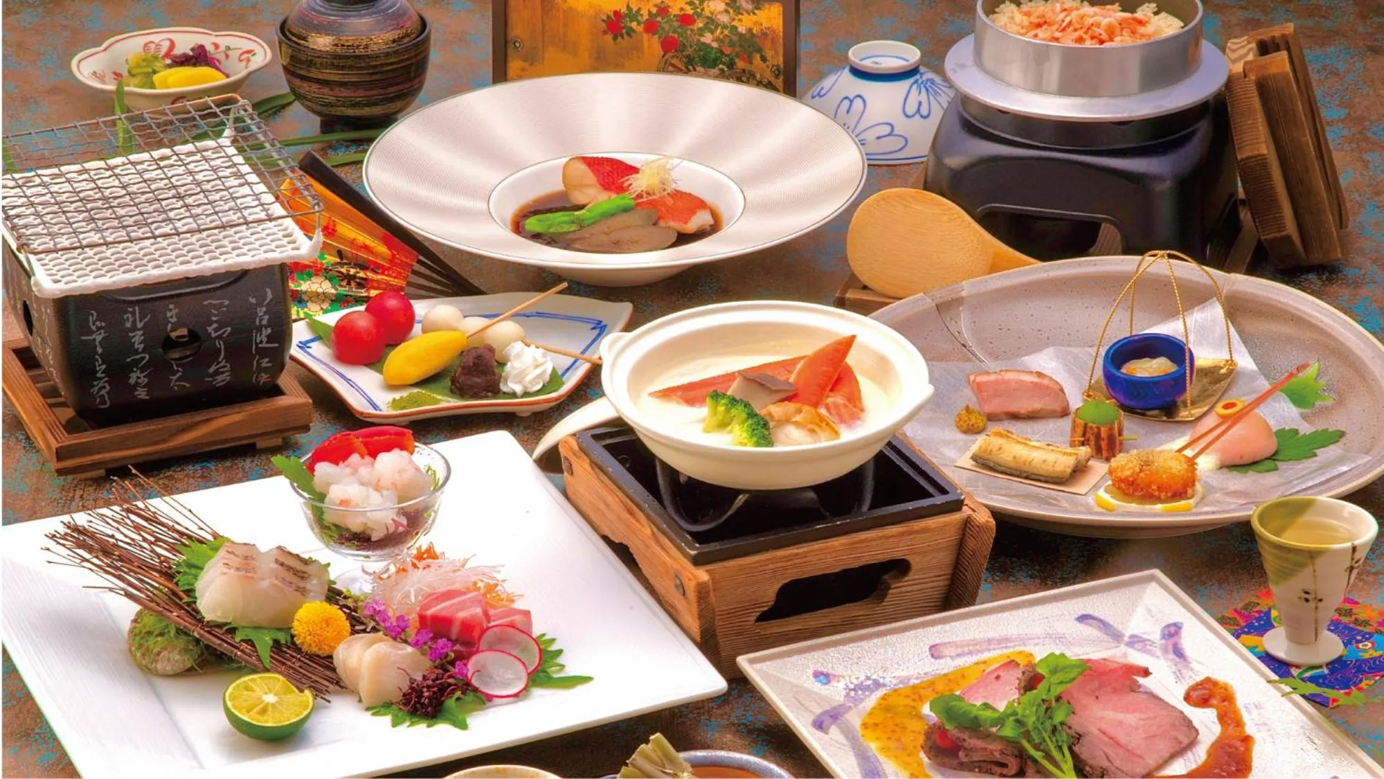 Dinner in Atami Korakuen Hotel