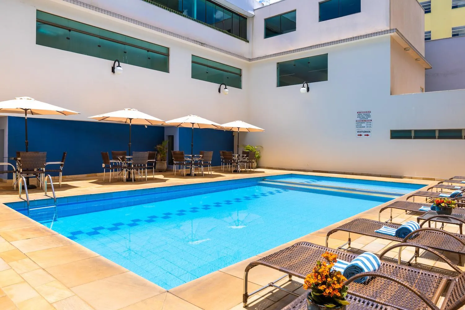 sunbed in Serra Negra Palace Hotel