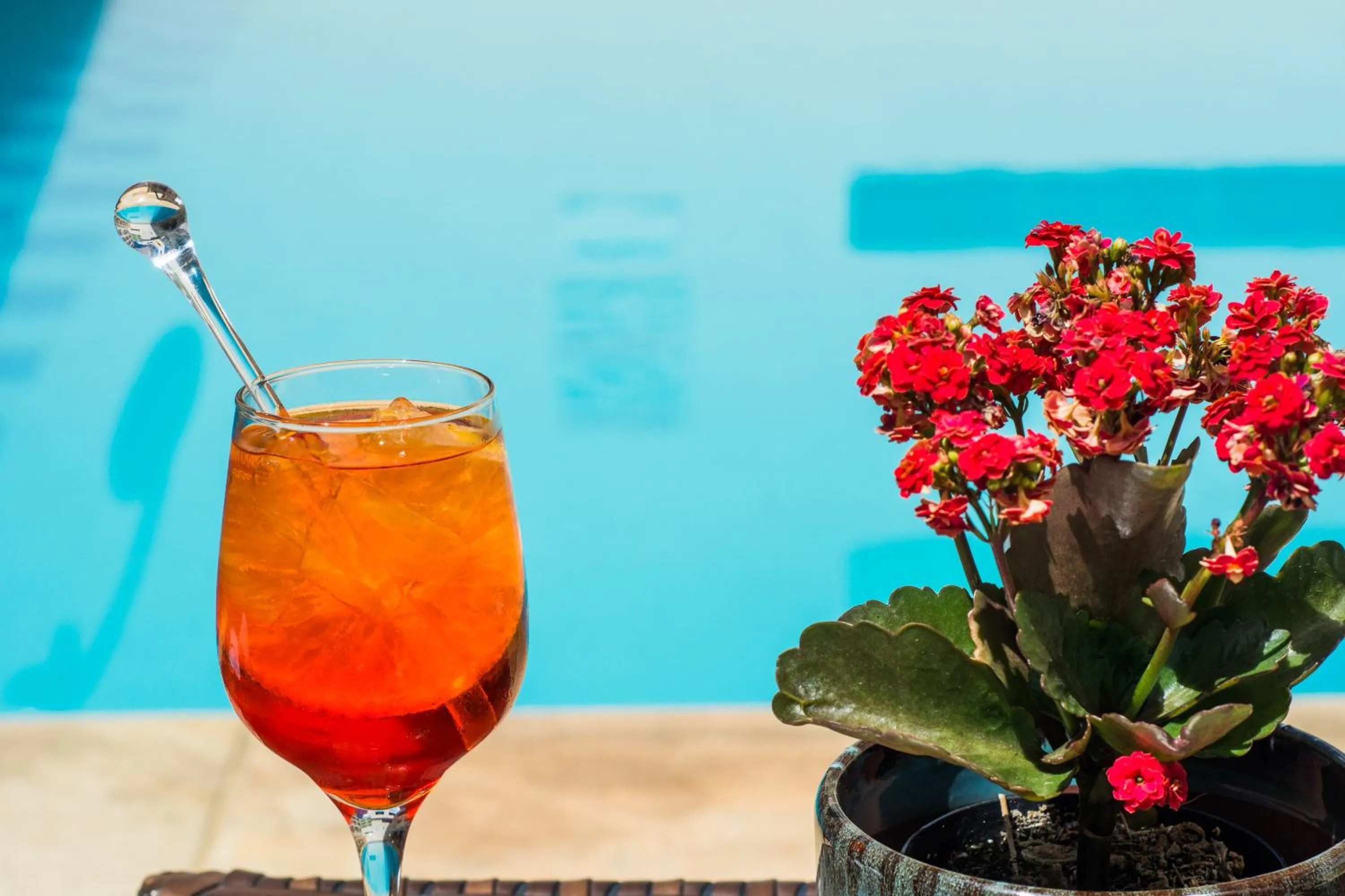 Pool view in Serra Negra Palace Hotel