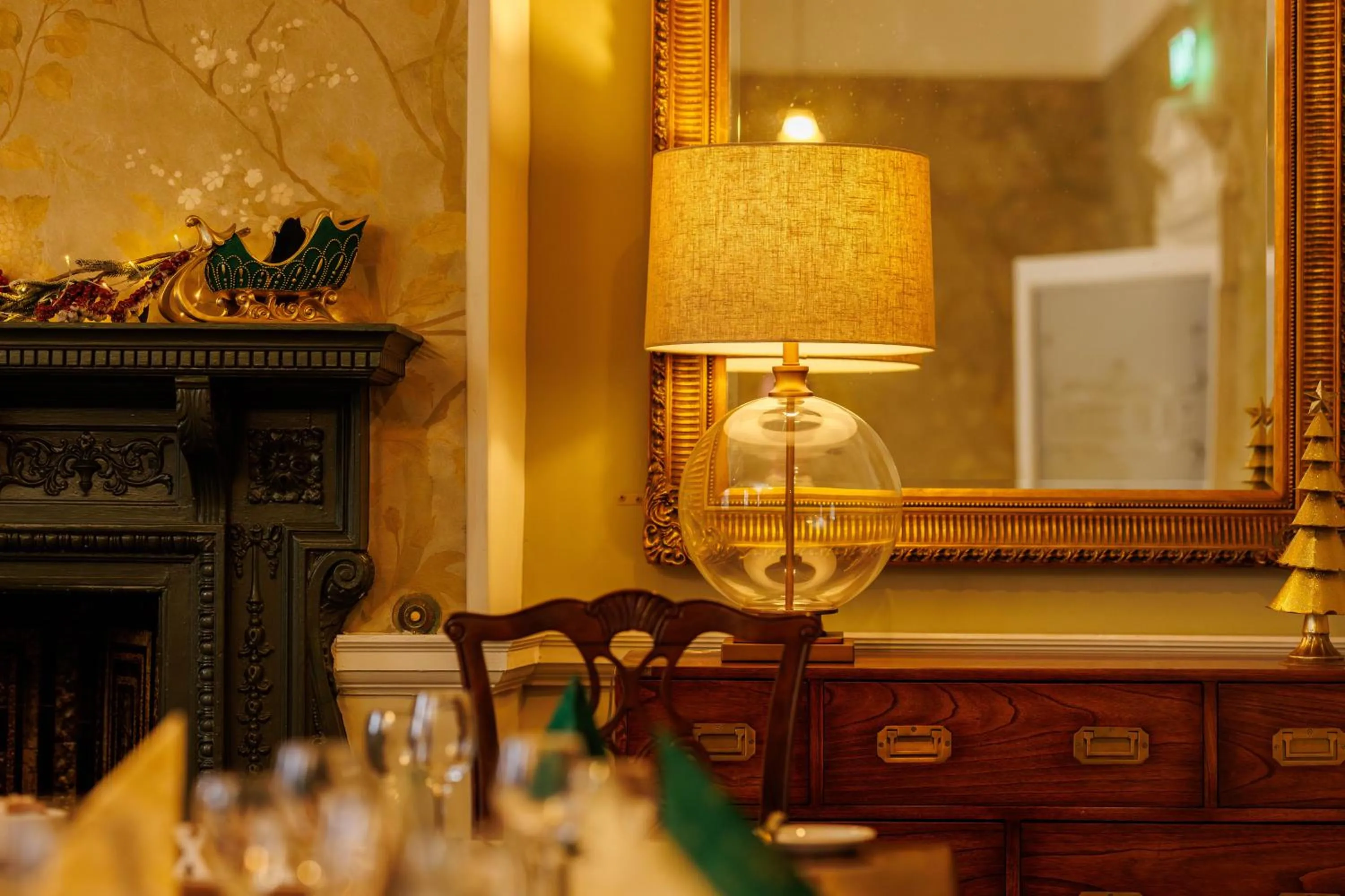 Dining area in Club House Hotel Kilkenny
