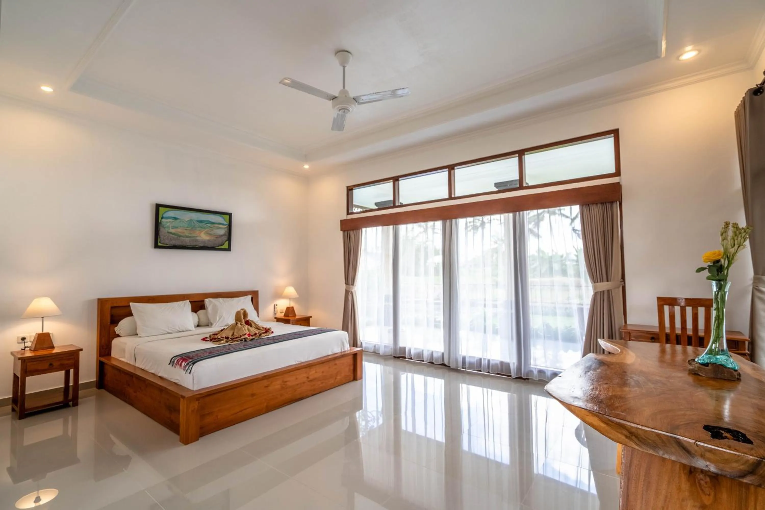 Bed in Griya Private Villa