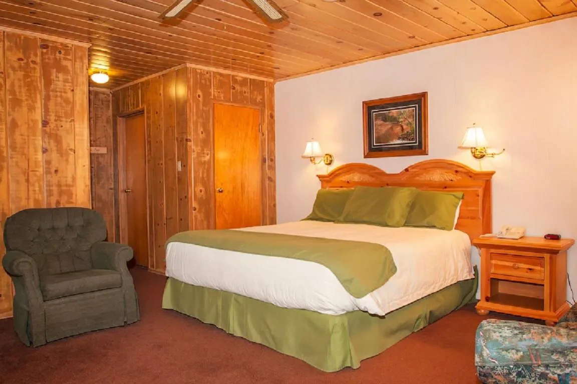 Bed in June Lake Motel