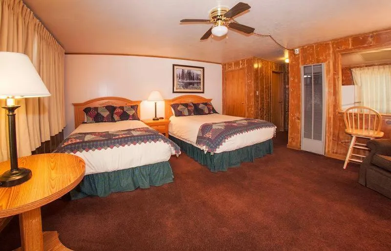 Bed in June Lake Motel