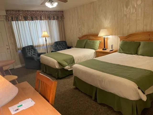 Bed in June Lake Motel