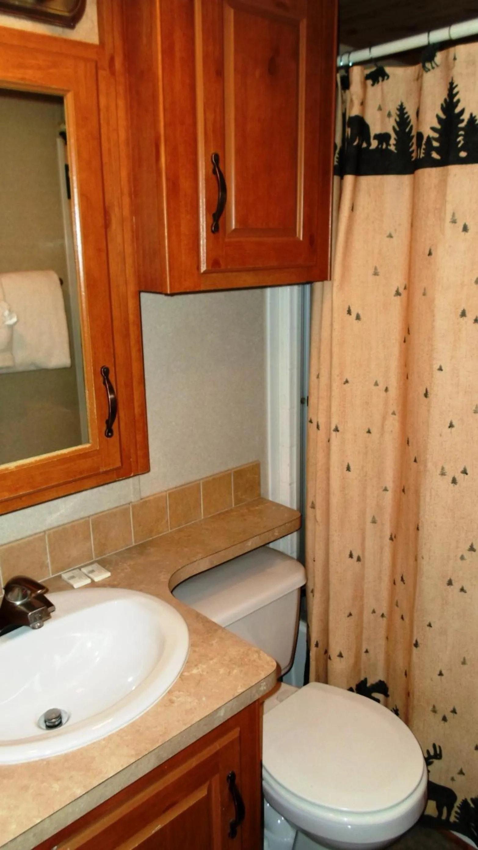 Bathroom in Cedar Pines Resort