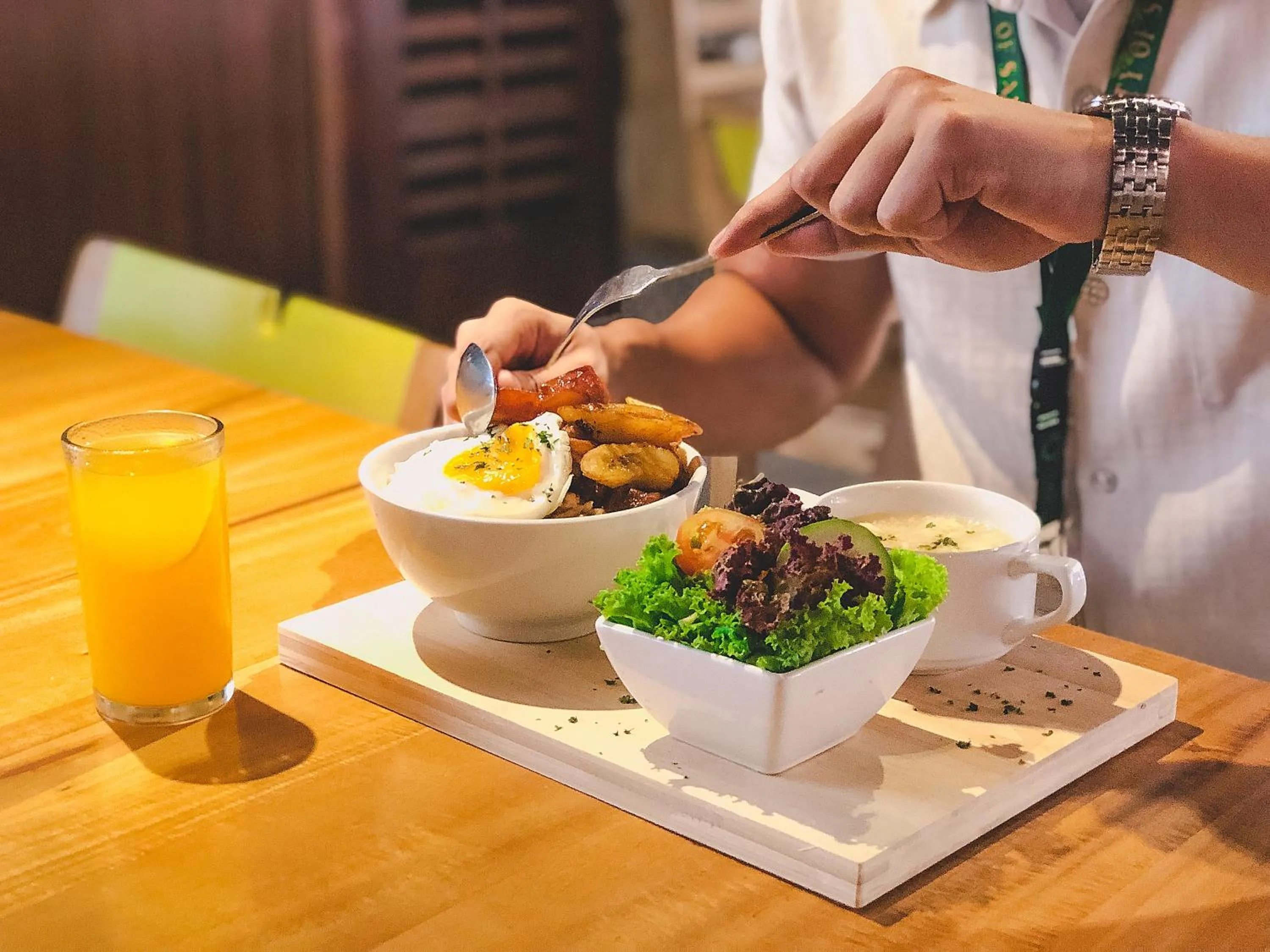 Food close-up in Golden Valley Hotel